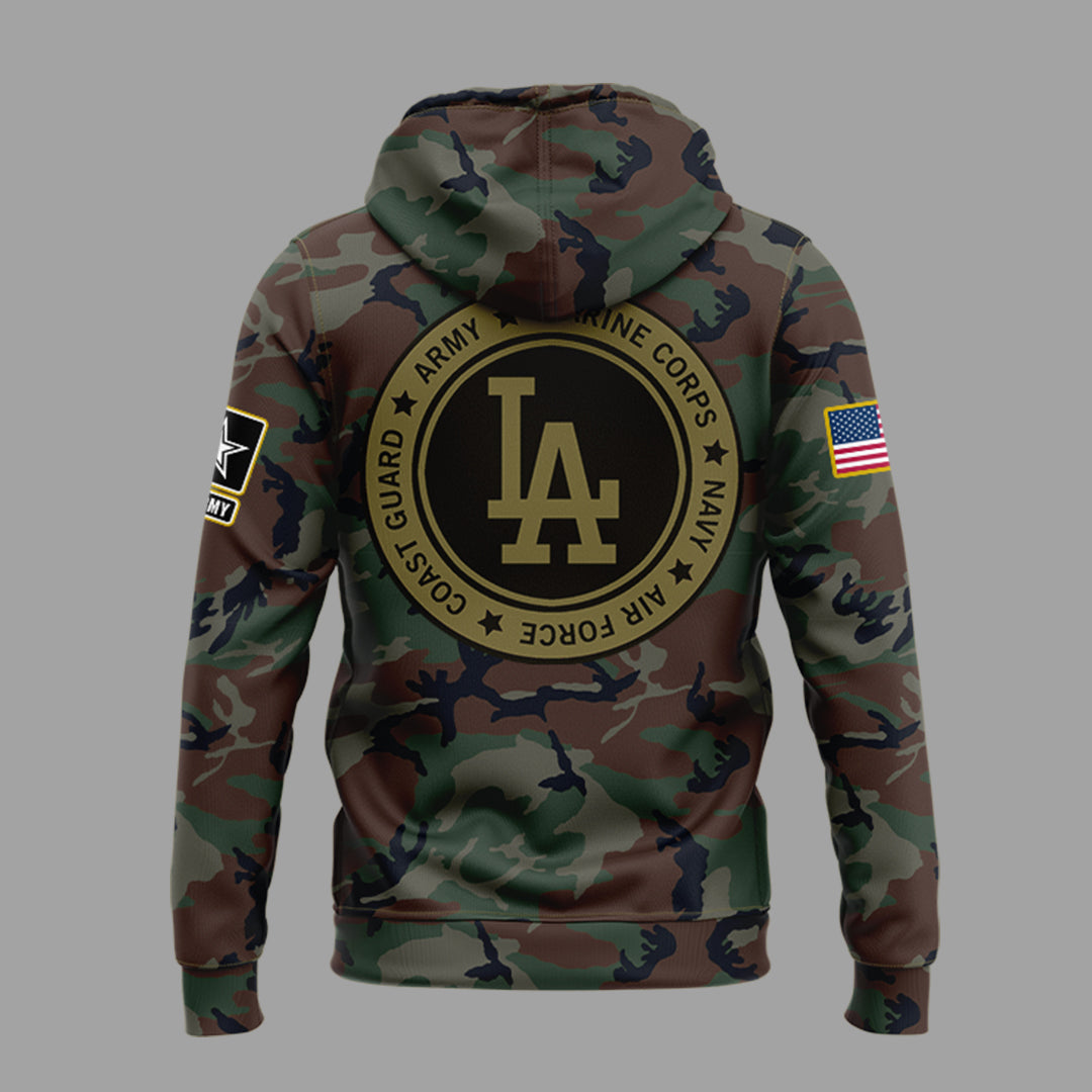 Limited Edition LA Dodgers x Military Appreciation Night 2025 Hoodie