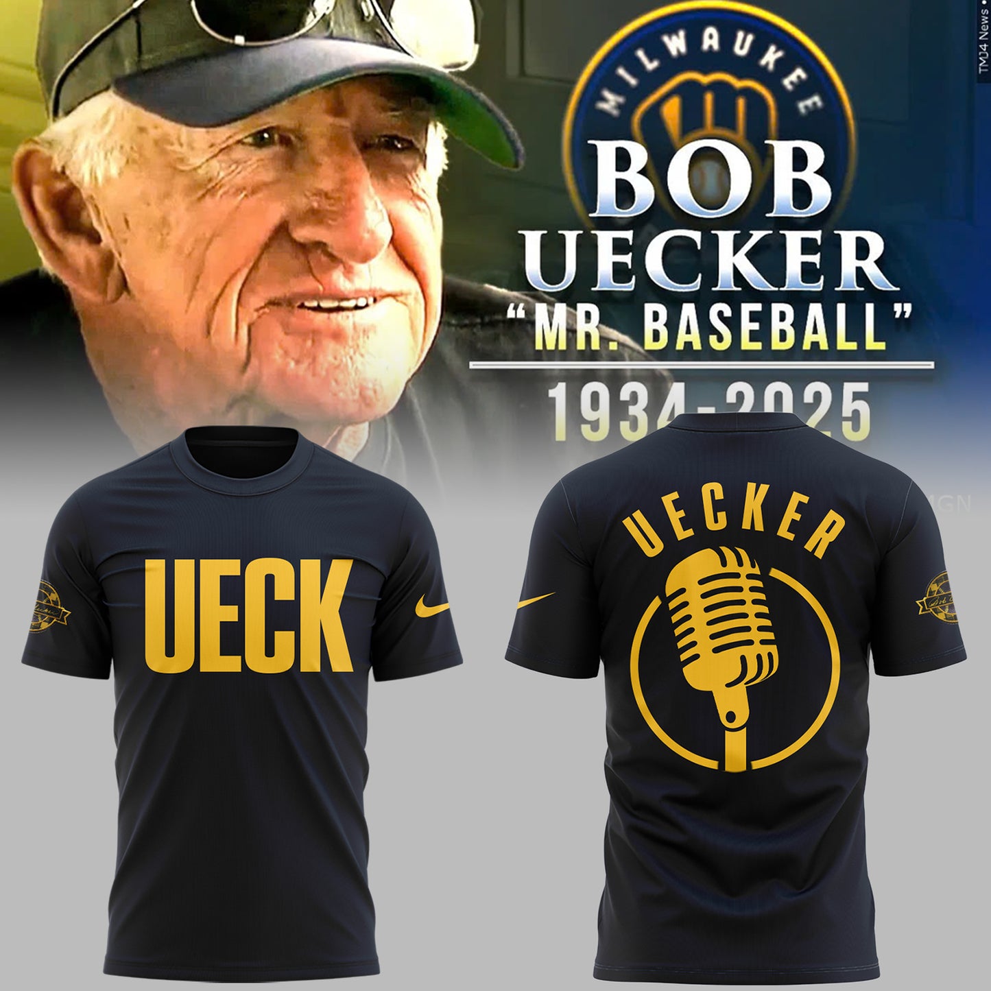 Remembering Bob Uecker "Mr. Baseball" TShirt-ND03272529