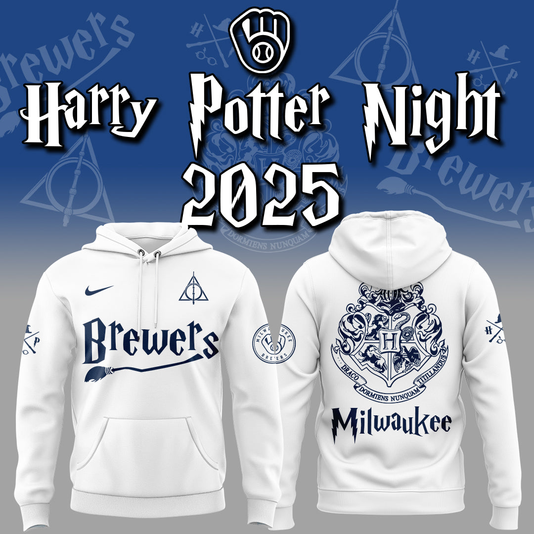 Exclusive 2025 Brewers x Harry Potter Night Hoodie-ND07282562