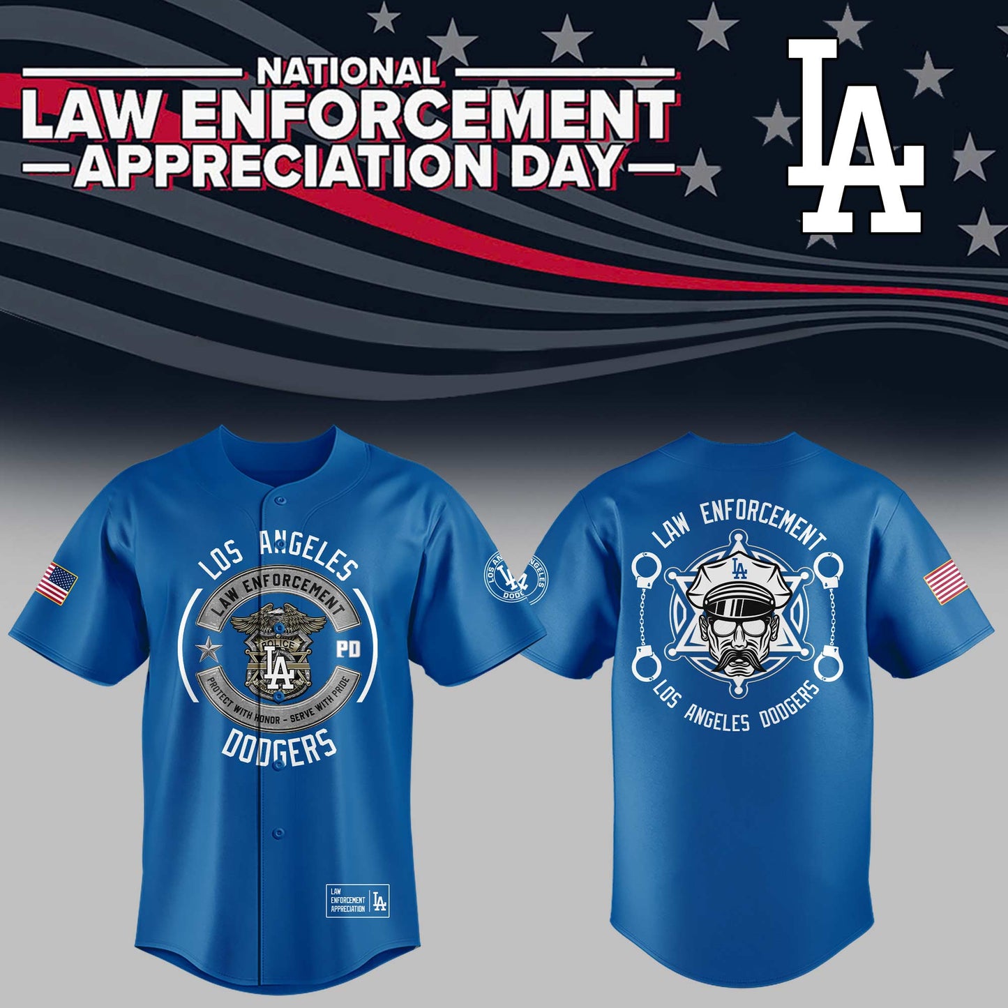 Limited Edition Dodgers x Law Enforcement Appreciation Day 2025 Jersey