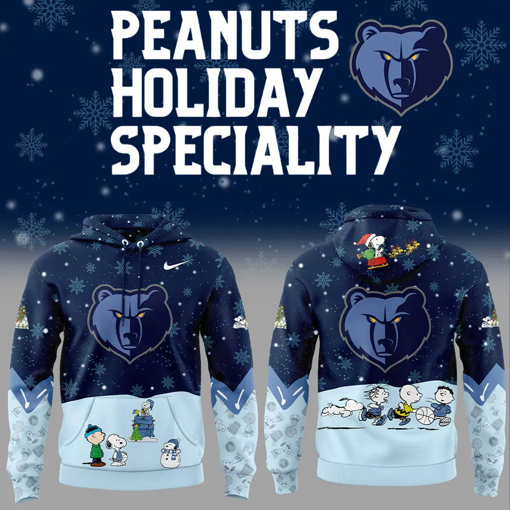 Memphis Grizzlies Peanuts & Snoopy Nike Hoodie Set | SB95