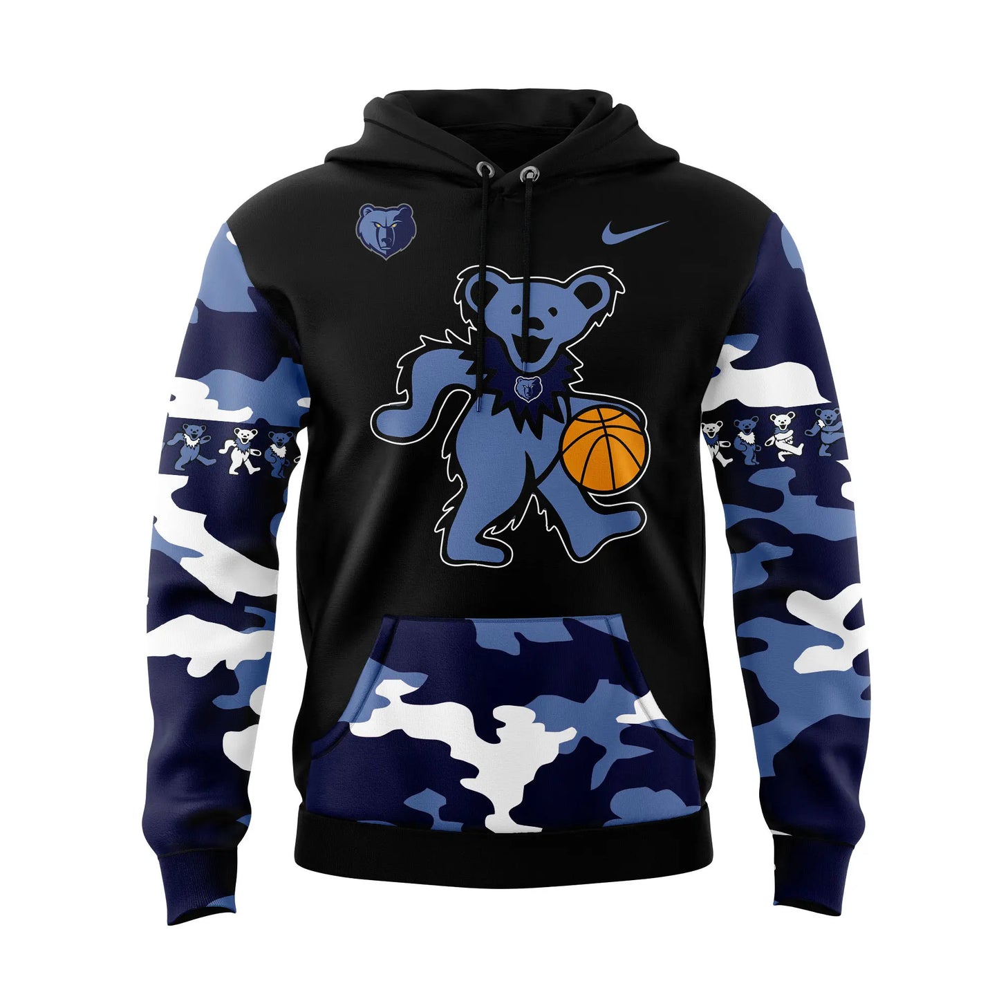 Limited Edition Nike Memphis Grizzlies Grateful Dead Night Hoodie Set | PT82