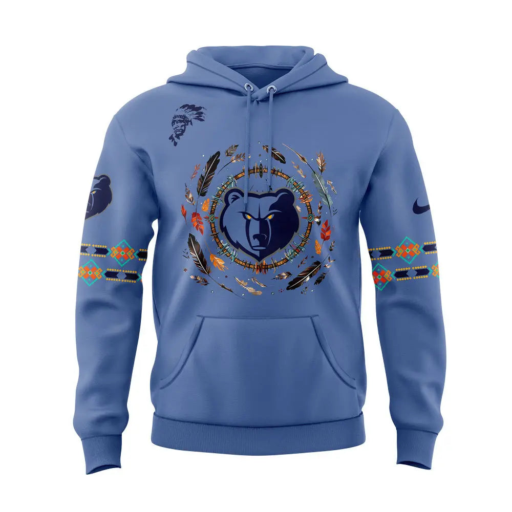 Limited Edition Nike Memphis Grizzlies Native American Heritage Month Hoodie Set | DT77