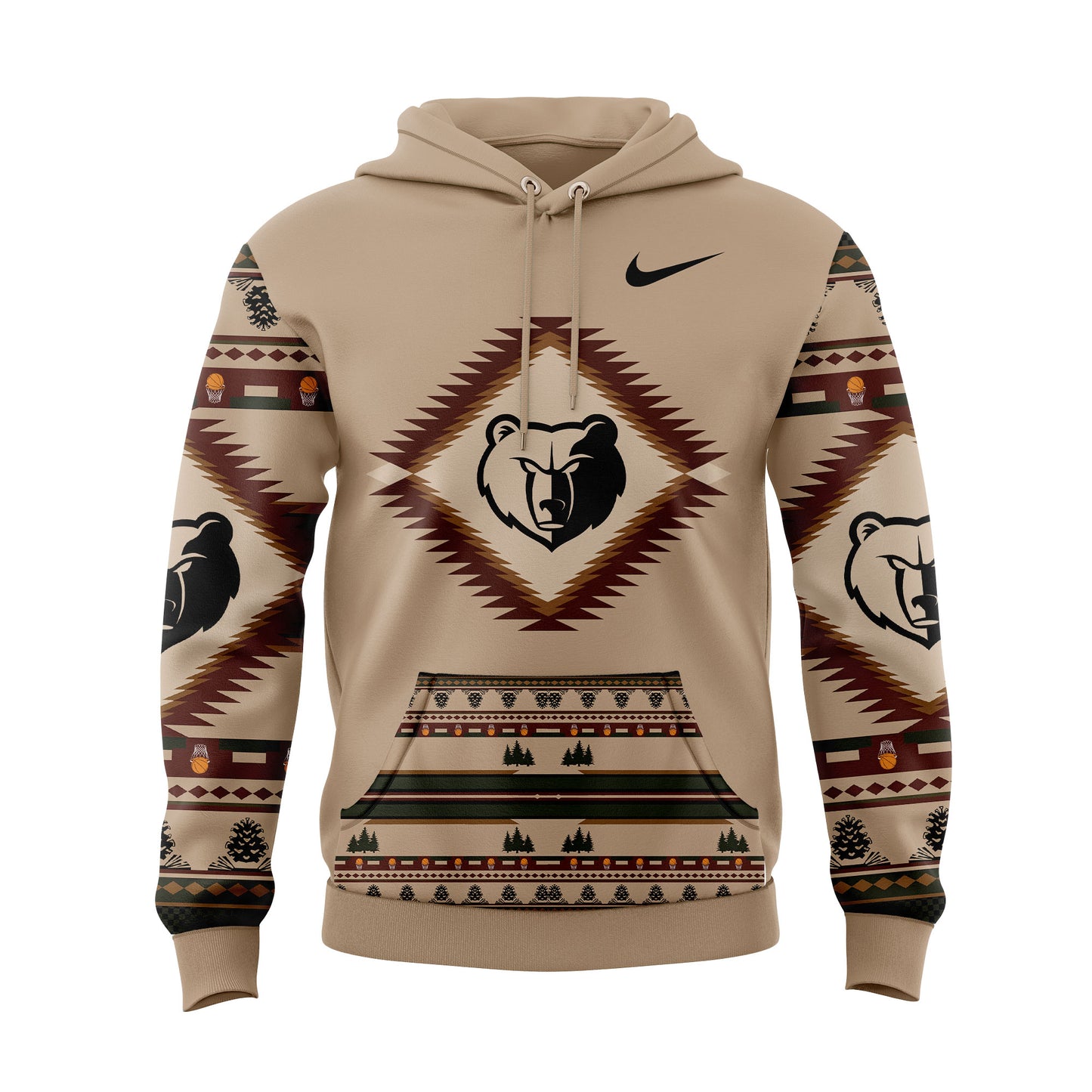 Memphis Grizzlies Native American Heritage Nike Hoodie Set V2 | CL79