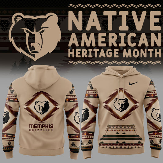 Memphis Grizzlies Native American Heritage Nike Hoodie Set V2 | CL79