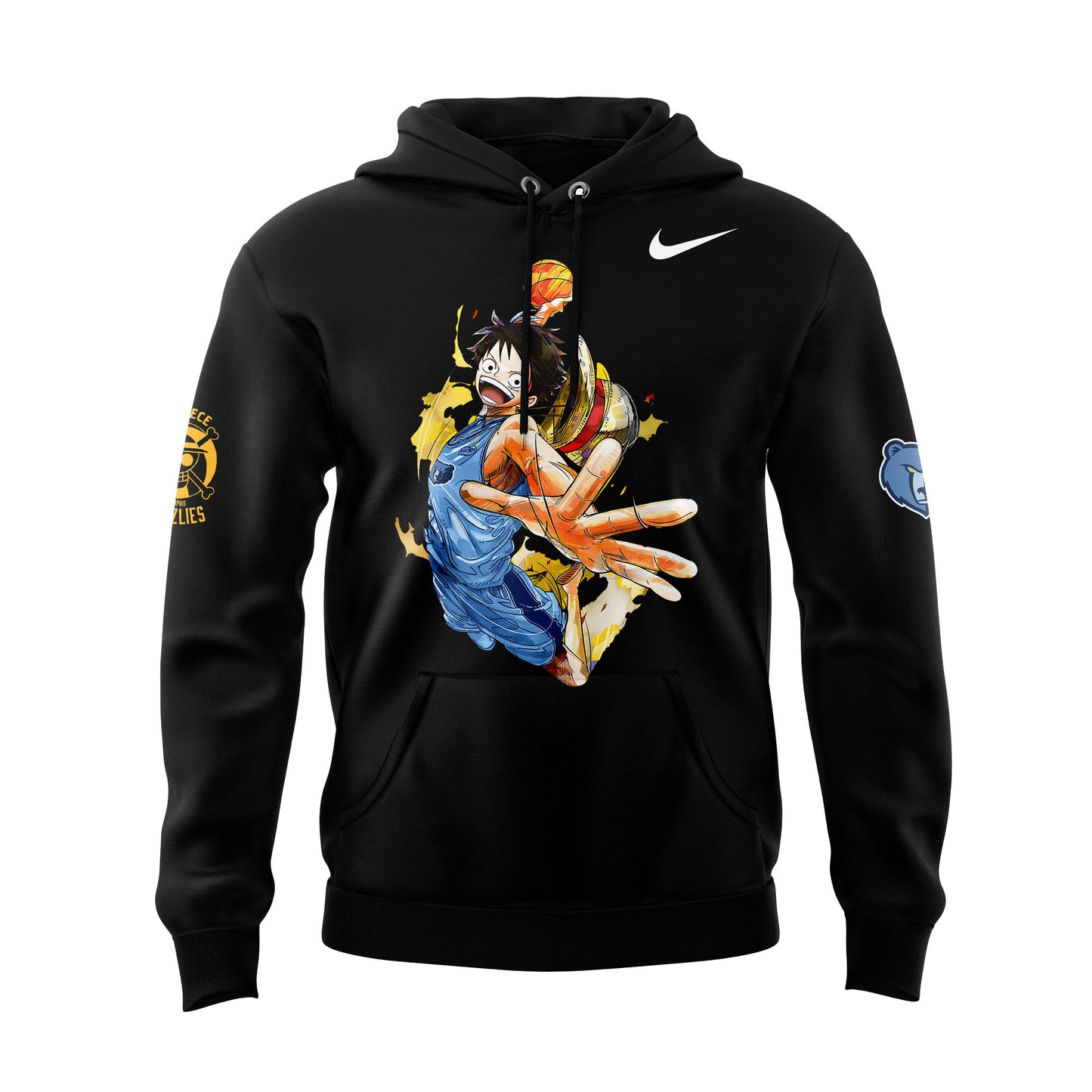Welcome Luffy are joining the Memphis Grizzlies Black Hoodie Set | VO74