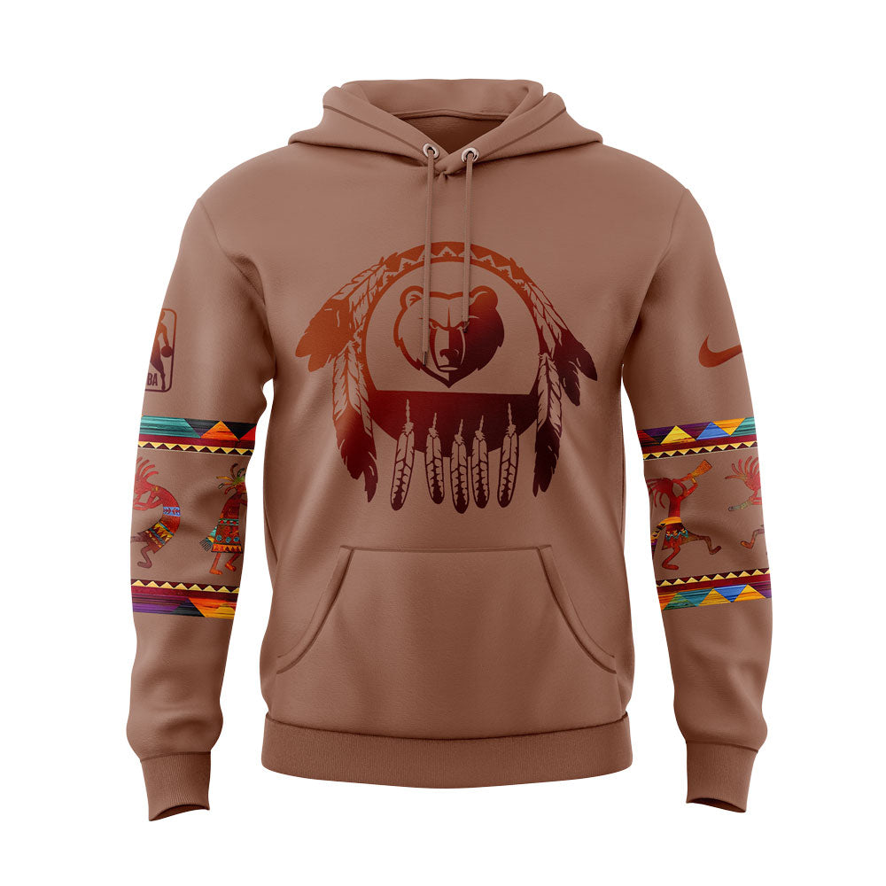 Memphis Grizzlies Native American Heritage Nike Hoodie Set V4 | VO67
