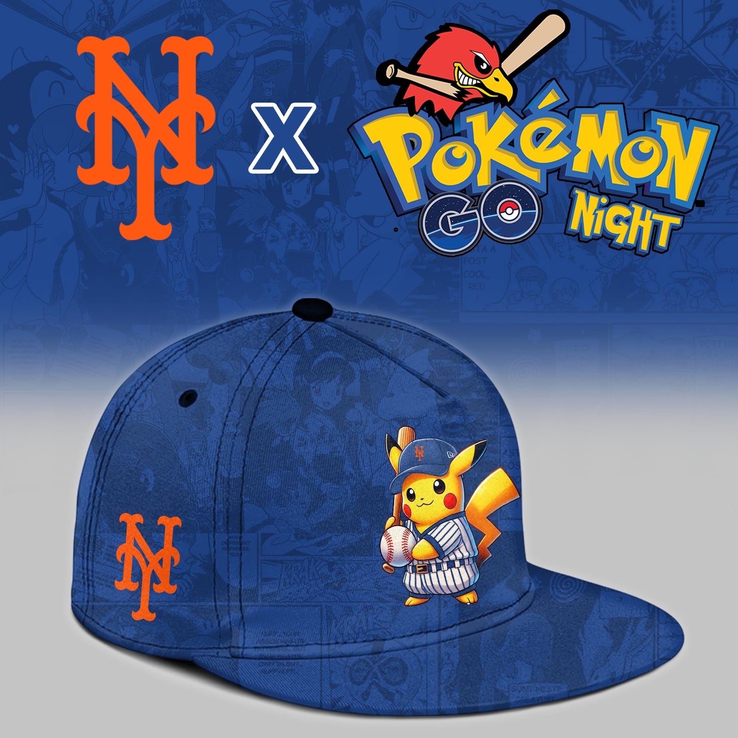 New York Mets 2025 Pokémon GO Night Limited Jersey | YE47
