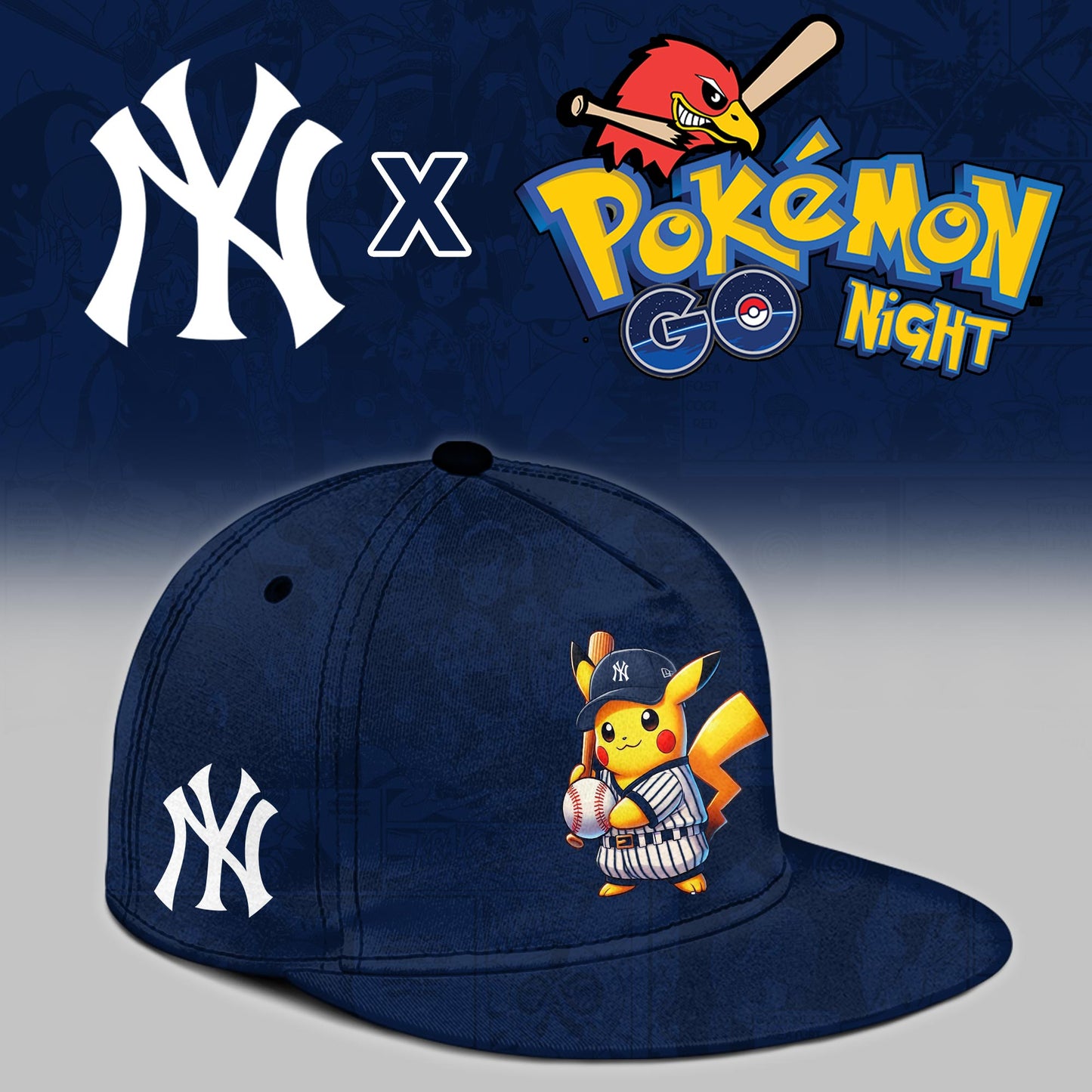 New York Yankees 2025 Pokémon GO Night Limited Jersey | YQ80
