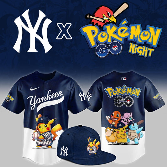 New York Yankees 2025 Pokémon GO Night Limited Jersey | YQ80