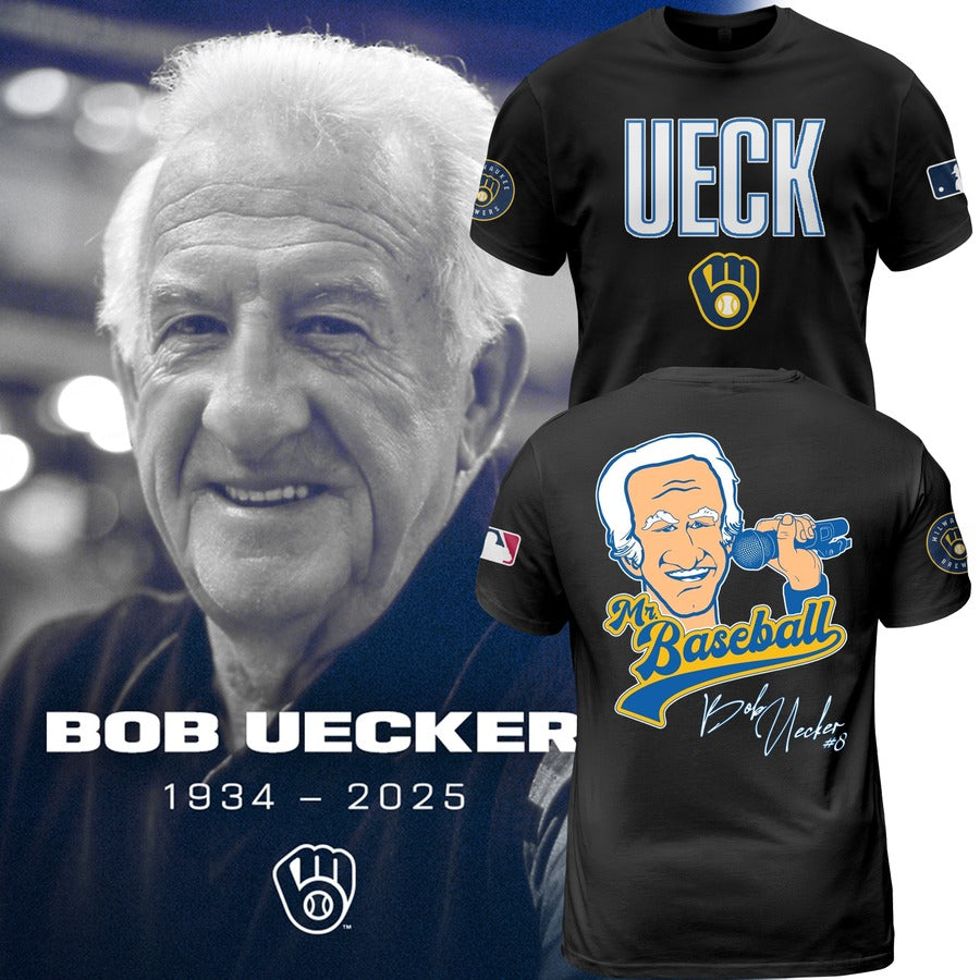 Honoring The Legend, Brewers Baseball Hall of Famer Bob Uecker TShirt -PU011725039
