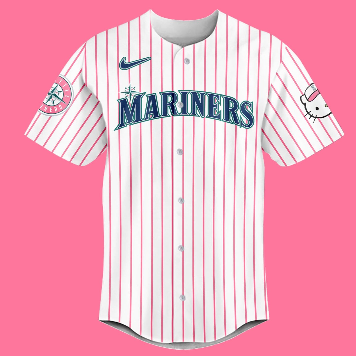 Limited Edition Hello Kitty Night September 10th Baseball Jersey-PU090824503