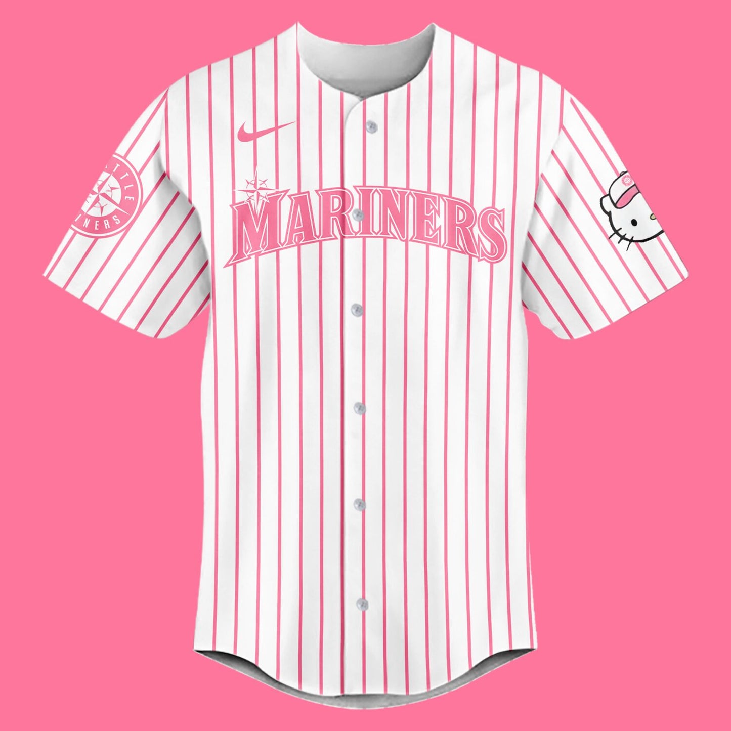 Limited Edition Hello Kitty Night September 10th Baseball Jersey-PU090824505