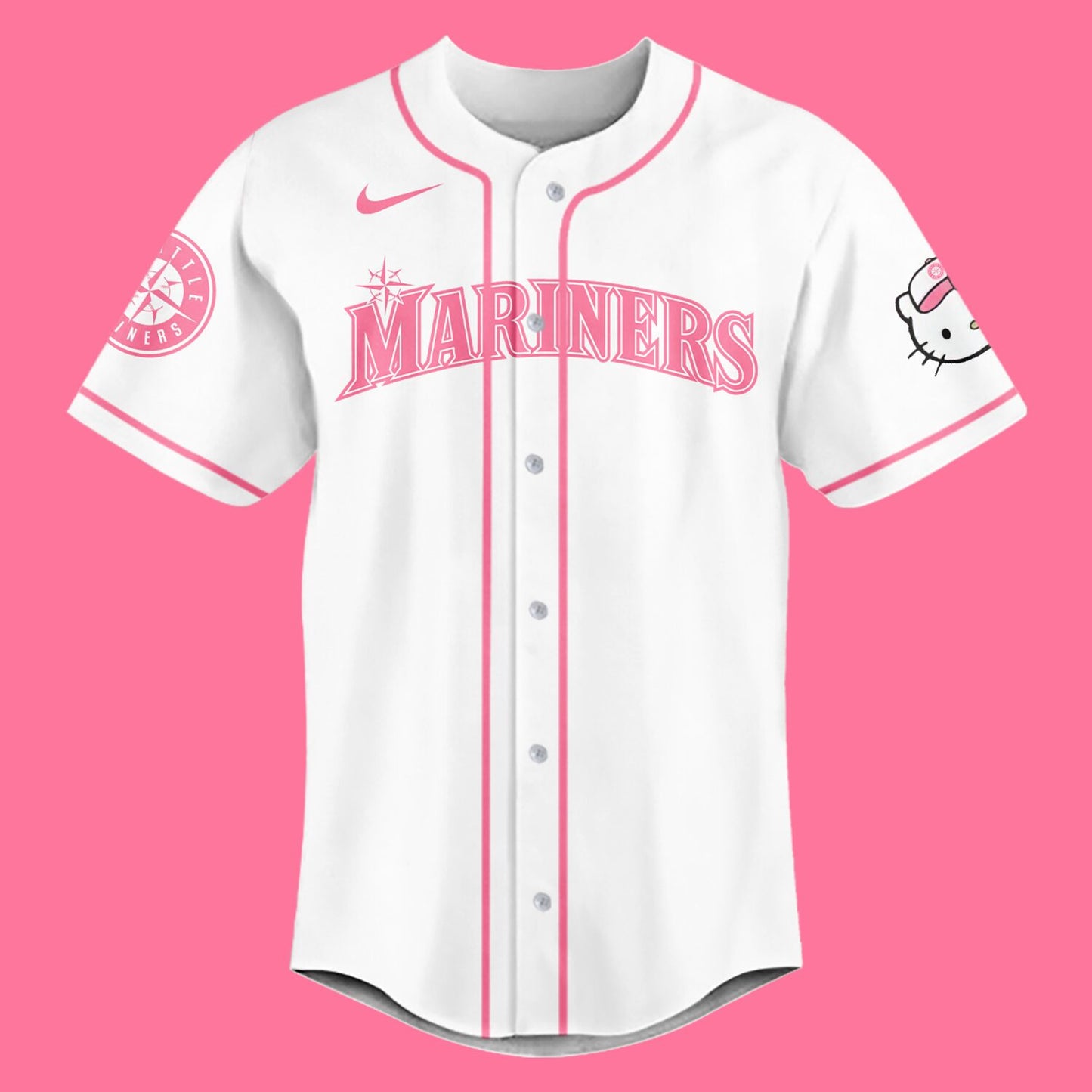 Limited Edition Hello Kitty Night September 10th Baseball Jersey-PU090824506