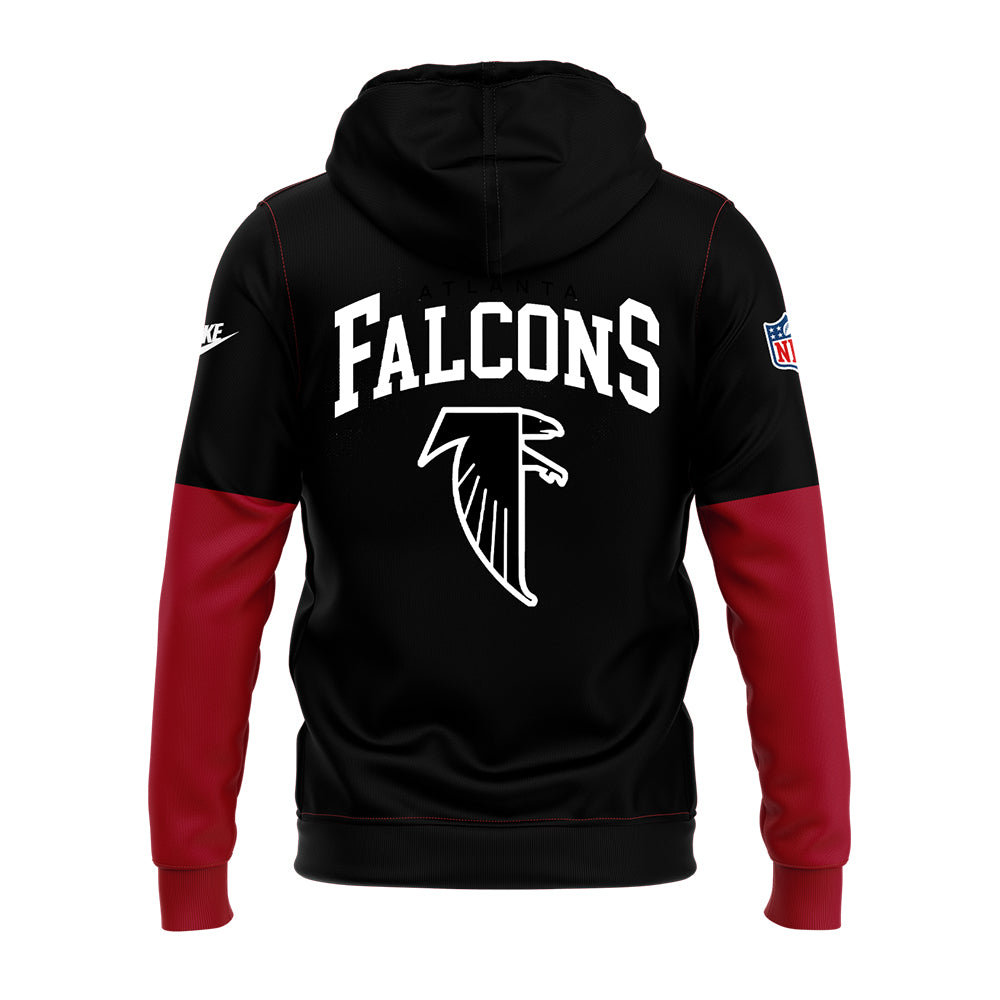 Atlanta Falcons 2025 Limited Edition Throwback Black Hoodie