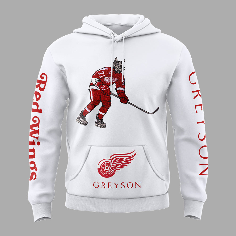 Greyson x Detroit Red Wings White Hoodie
