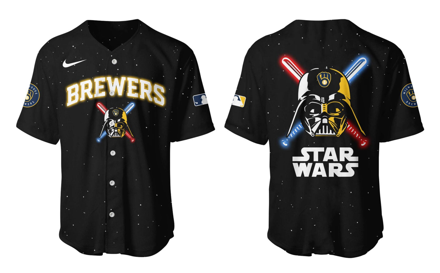 Brewers Baseball 2025 Limited "Brewers x Stars Wars" Black Jersey-PU25031314