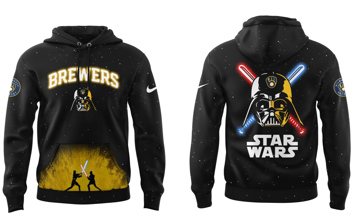 Brewers Baseball 2025 Limited "Brewers x Stars Wars" Black Hoodie-PU25031315
