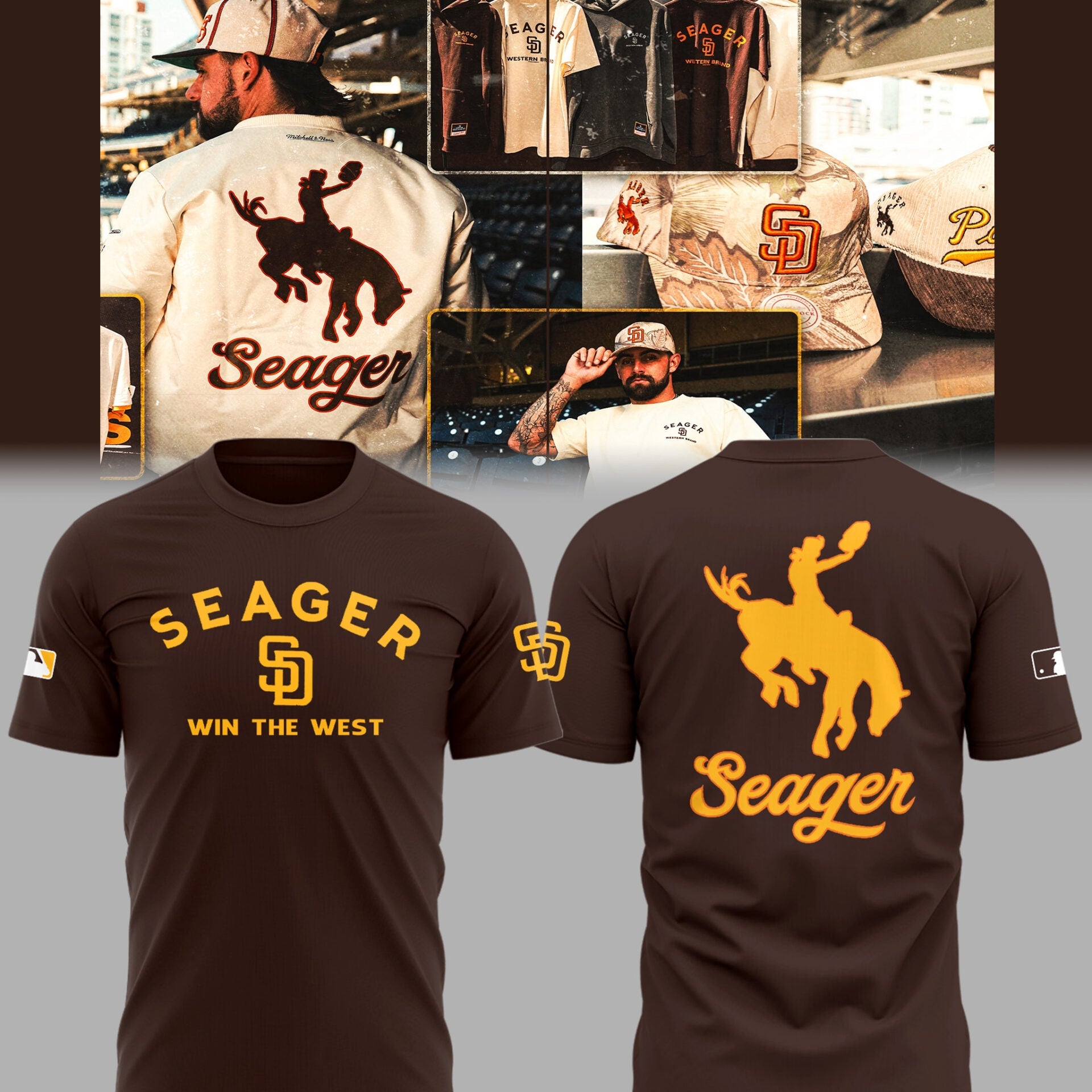 Limited Edition Padres Baseball x Seager T-Shirt