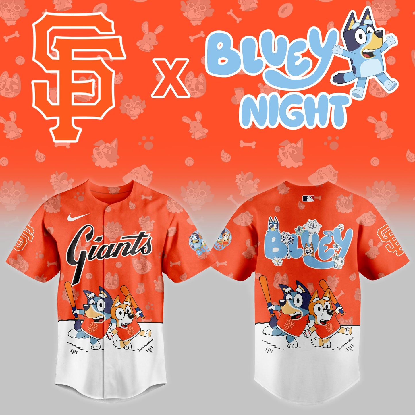 San Francisco Giants 2025 Bluey Theme Night Limited Jersey | WS40