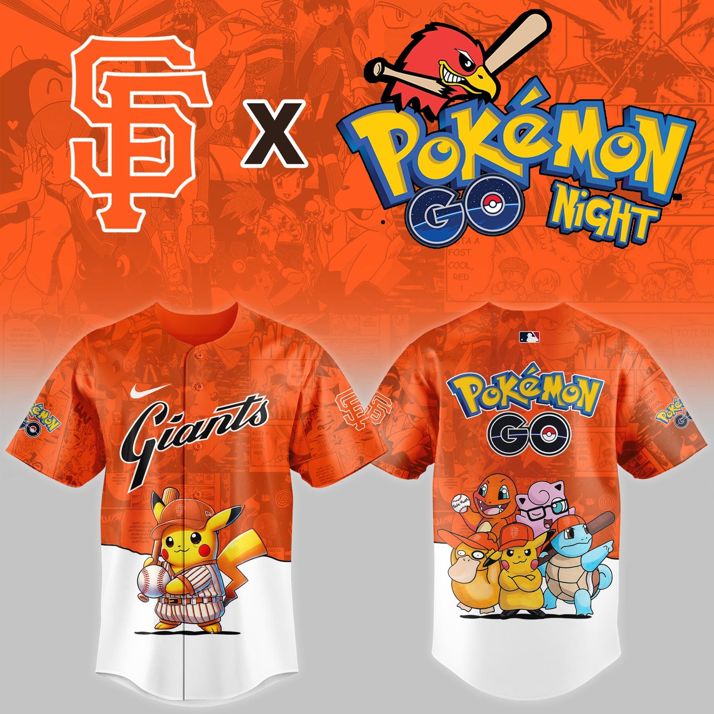 San Francisco Giants 2025 Pokémon GO Night Limited Jersey | MD52