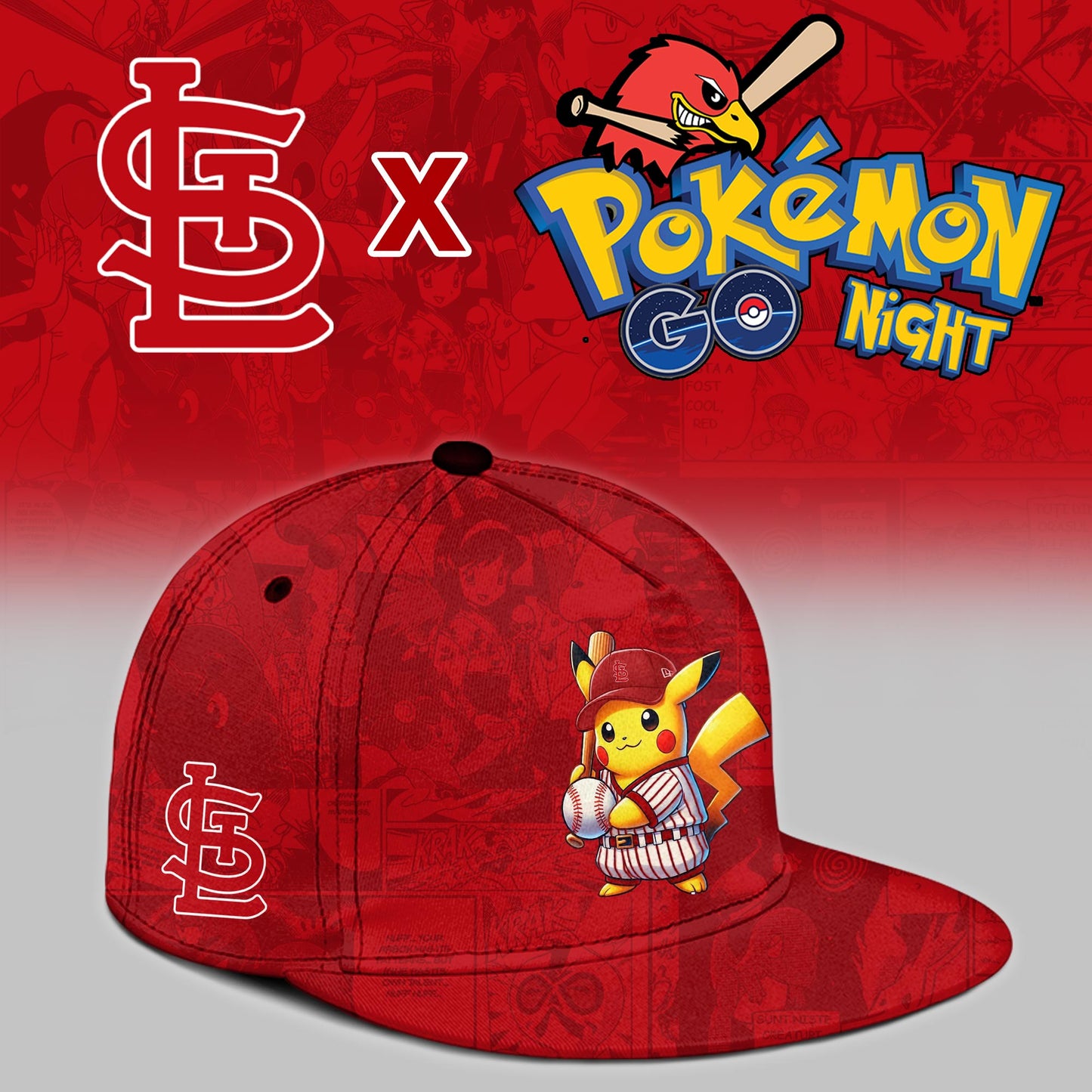 StLouis Cardinals 2025 Pokémon GO Night Limited Jersey | EG50