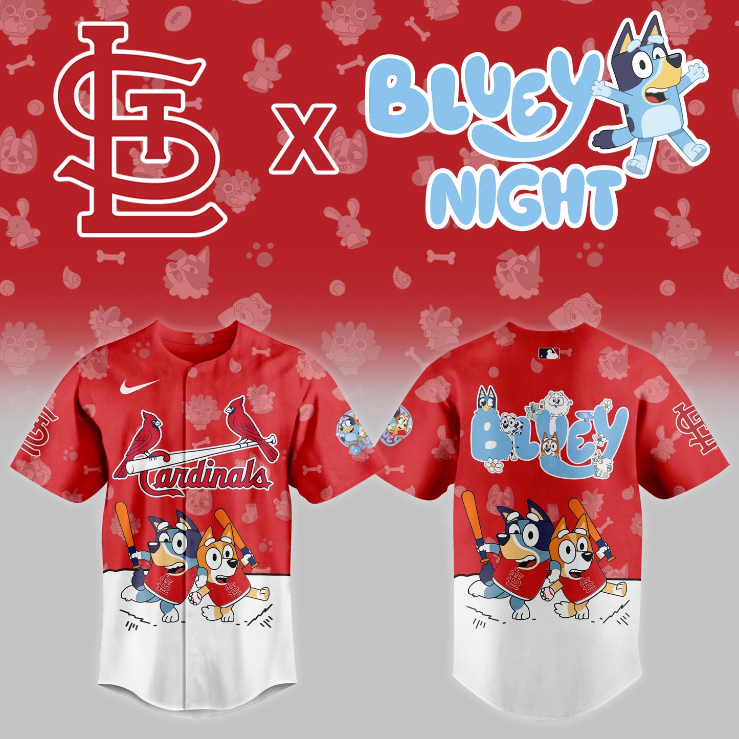 St.Louis Cardinals 2025 Bluey Night Game Limited Jersey | QN63