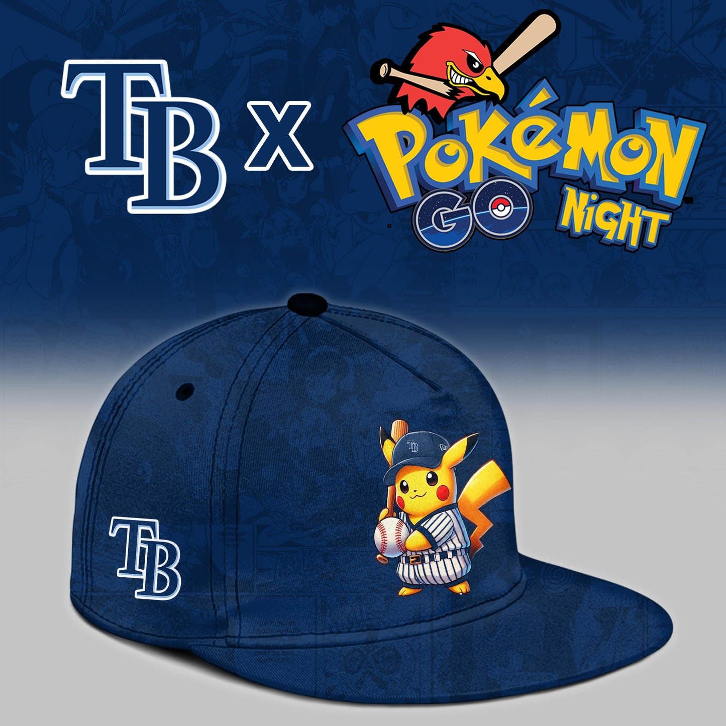 Tampa Bay Rays 2025 Pokémon GO Night Limited Jersey | YJ70