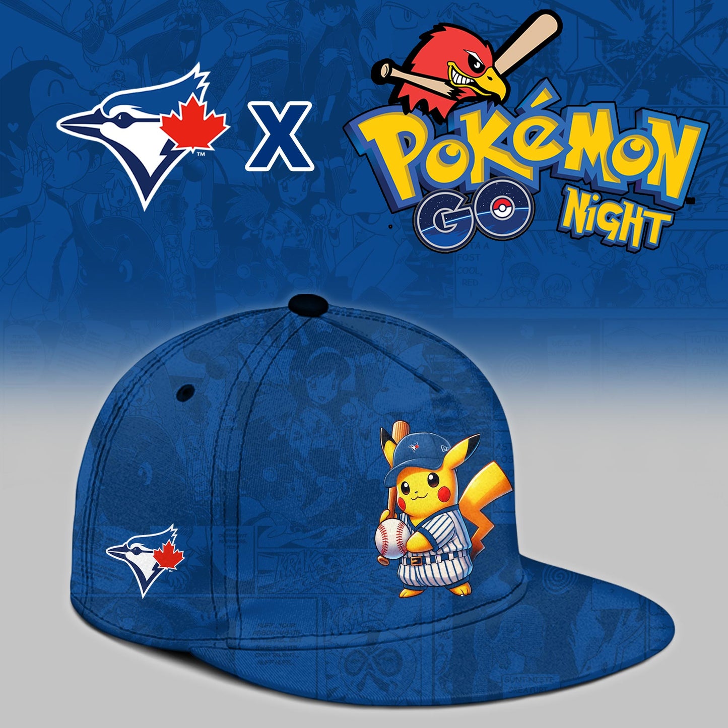 Toronto Blue Jays 2025 Pokémon GO Night Game Limited Jersey | XS95