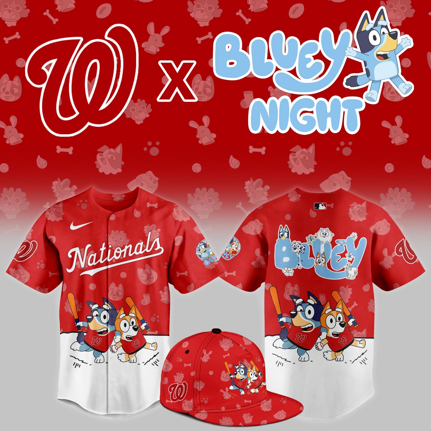 Washington Nationals 2025 Bluey Night Event Limited Jersey | GI10
