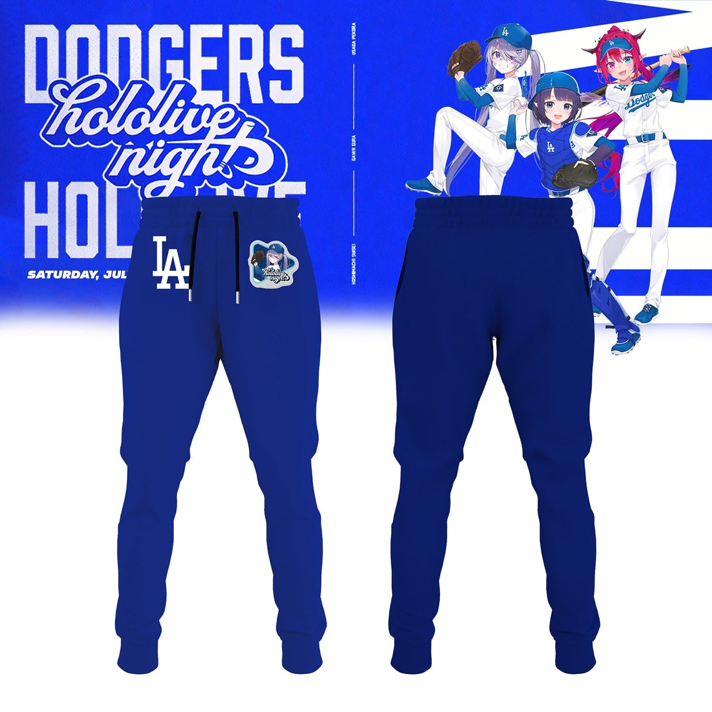 Los Angeles Dodgers Baseball Jersey - Hololive Night Biboo Jersey 2025