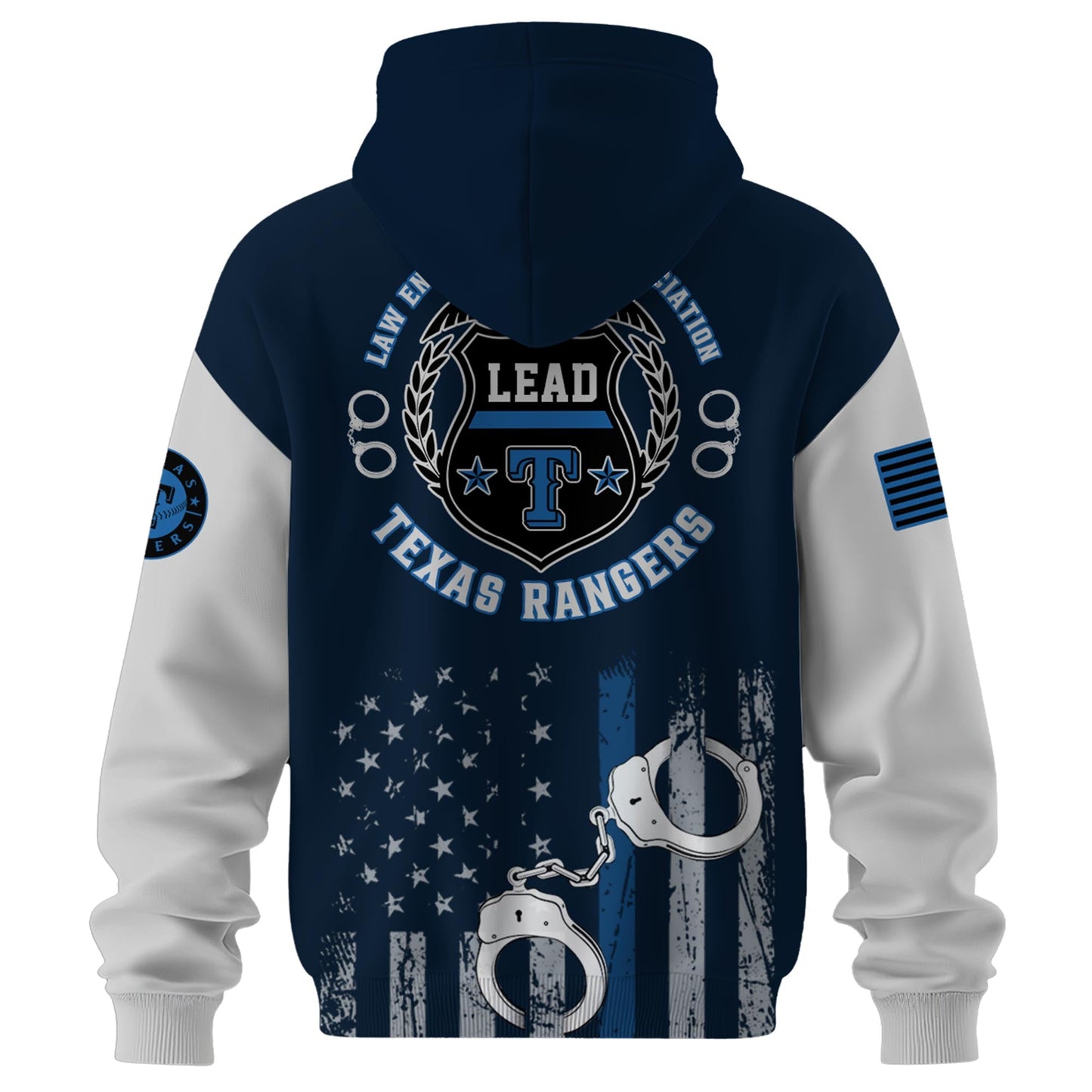 . Texas Rangers MLB x Law Enforcement Appreciation Day Hoodie Limited