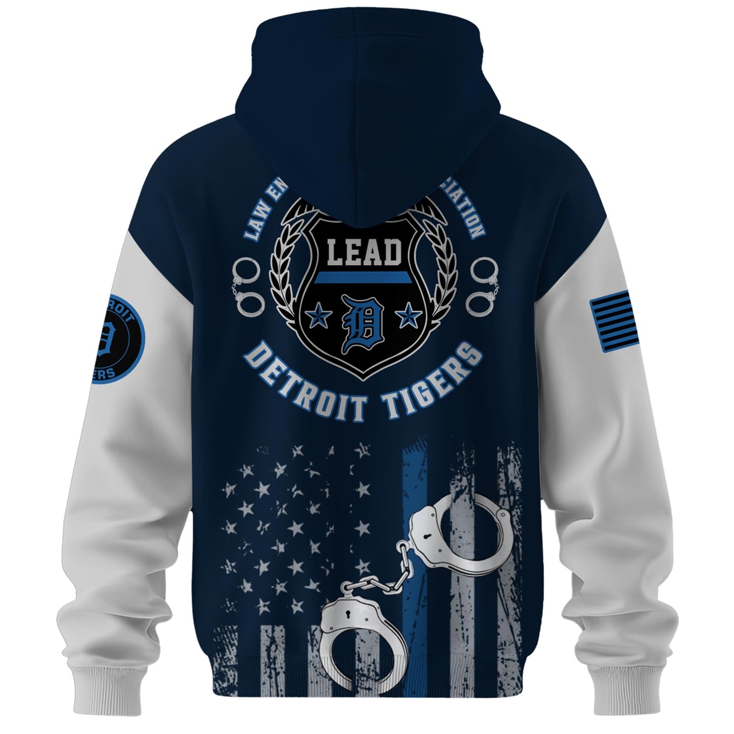 . Detroit Tigers MLB x Law Enforcement Appreciation Day Hoodie Limited