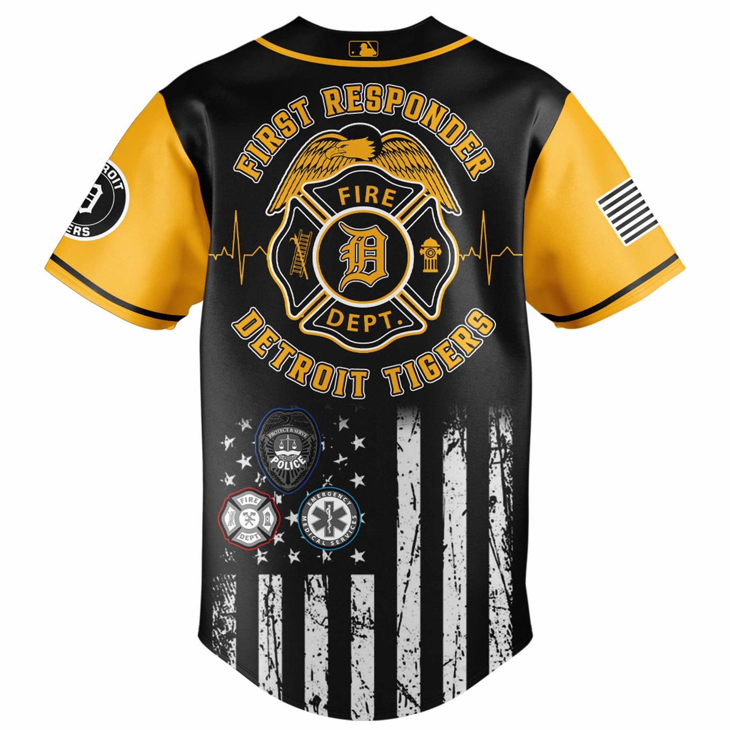 . Detroit Tigers MLB x First Responders Night Jersey Limited Edition