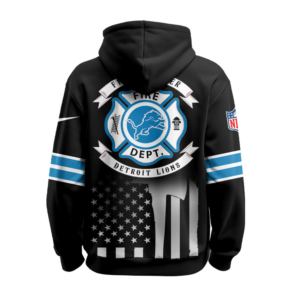 Detroit Lions x Firefighter Appreciation Night Game Hoodie