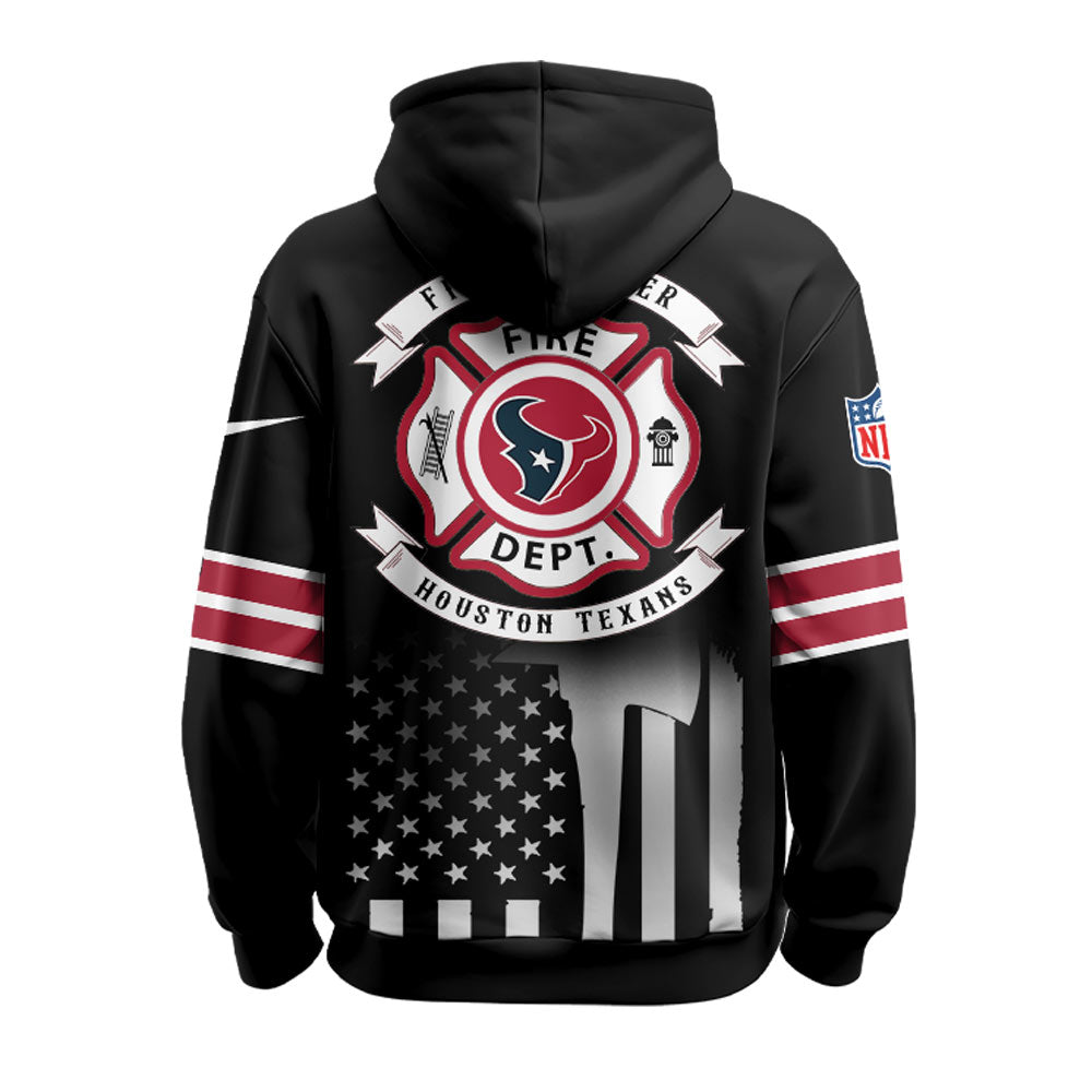 Houston Texans x Firefighter Appreciation Night Game Hoodie