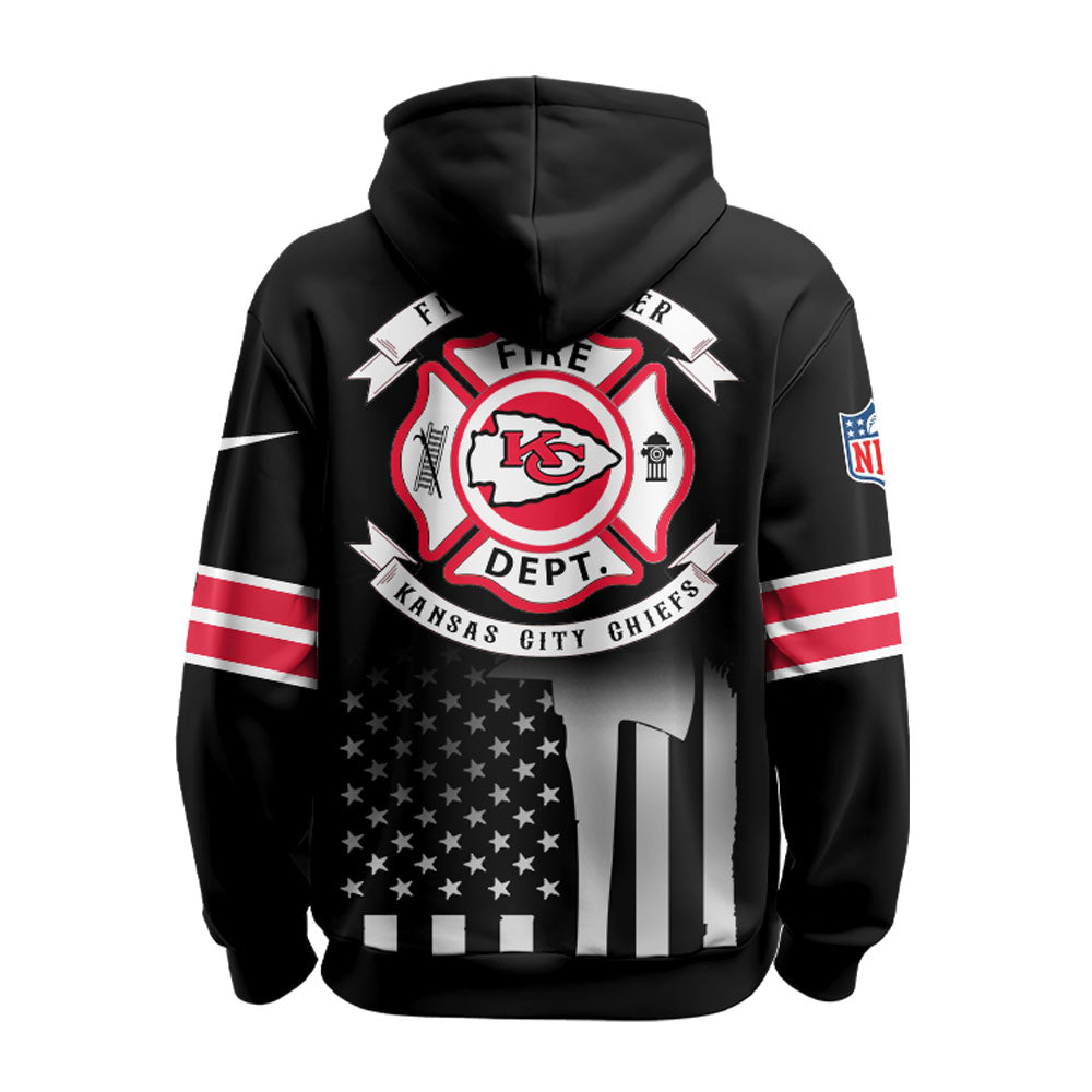 Kansas City Chiefs x Firefighter Appreciation Night Game Hoodie