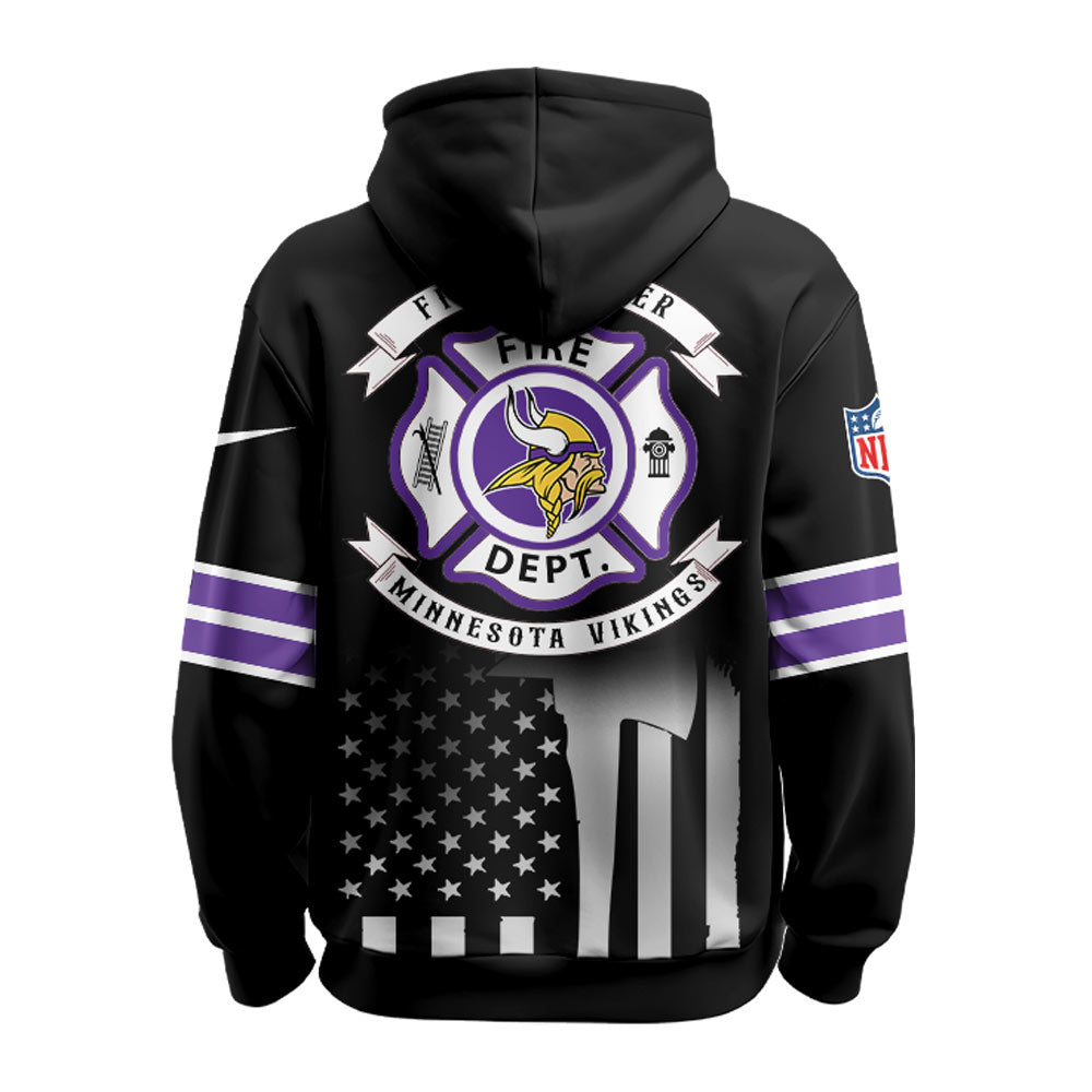 Minnesota Vikings x Firefighter Appreciation Night Game Hoodie