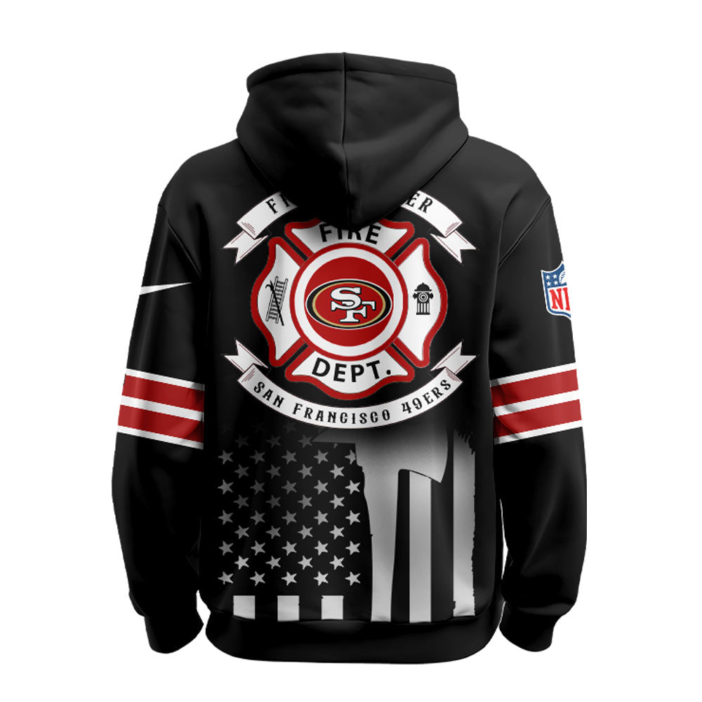 San Francisco 49ers x Firefighter Appreciation Night Game Hoodie