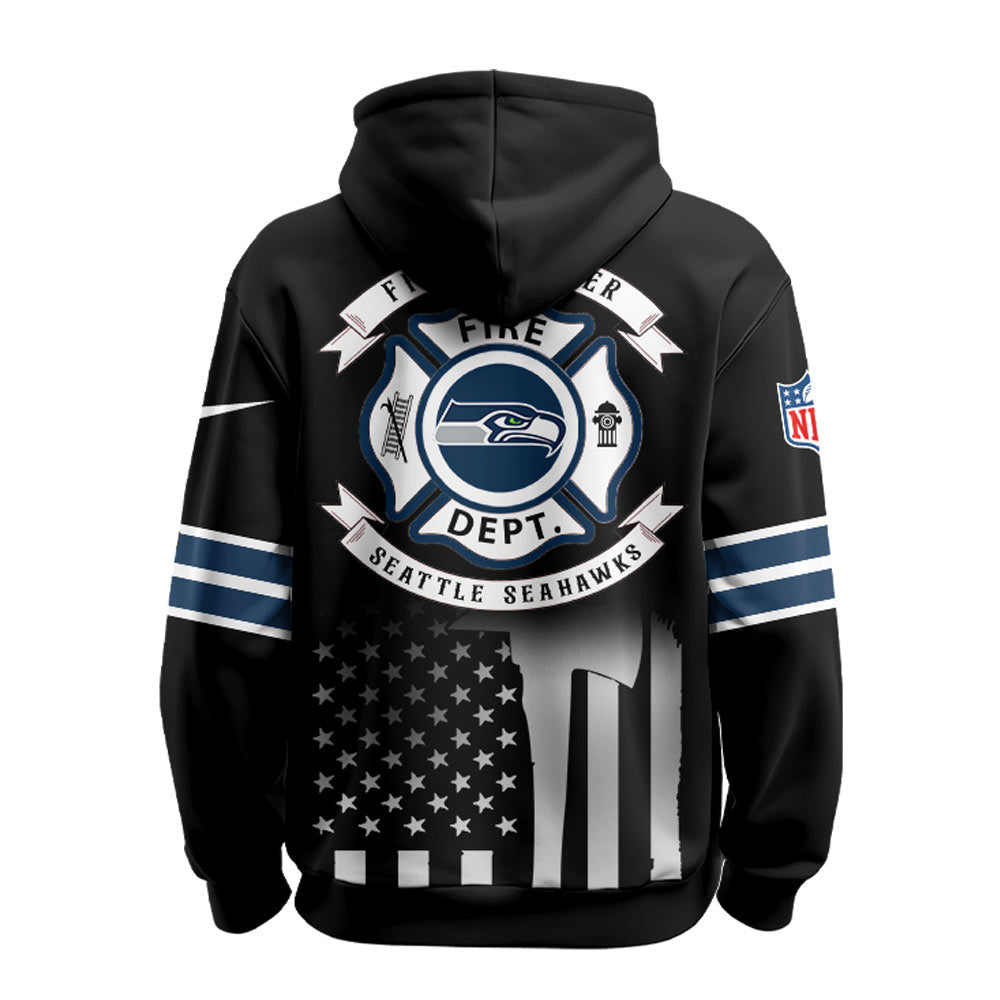 Seattle Seahawks x Firefighter Appreciation Night Game Hoodie