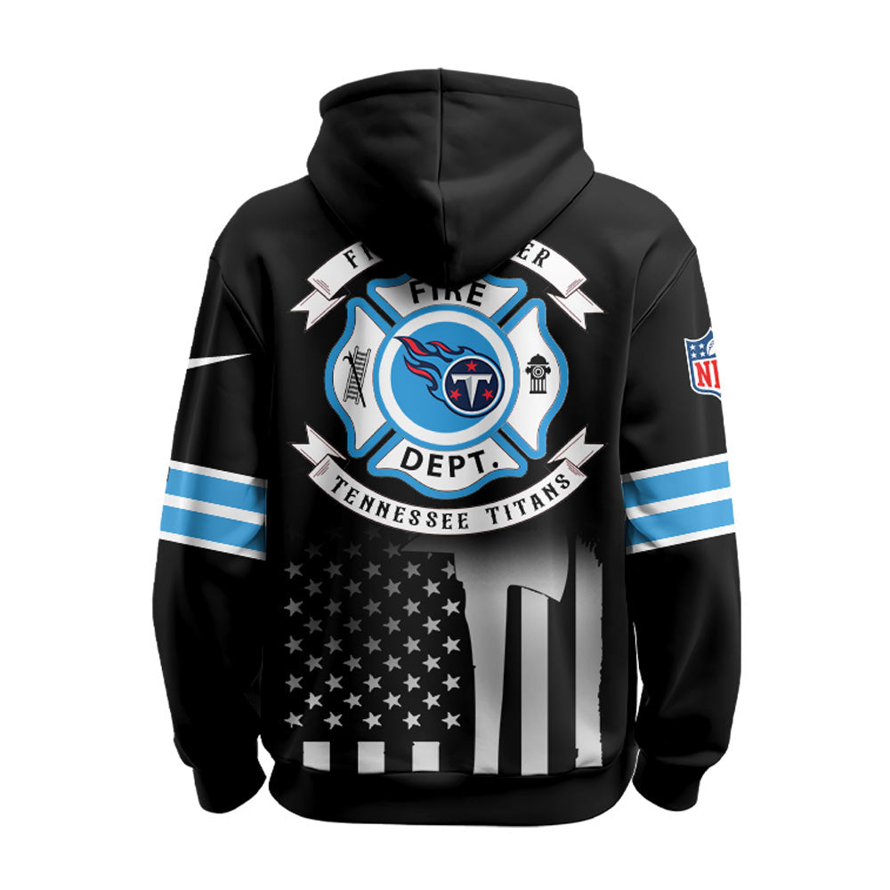 Tennessee Titans x Firefighter Appreciation Night Game Hoodie