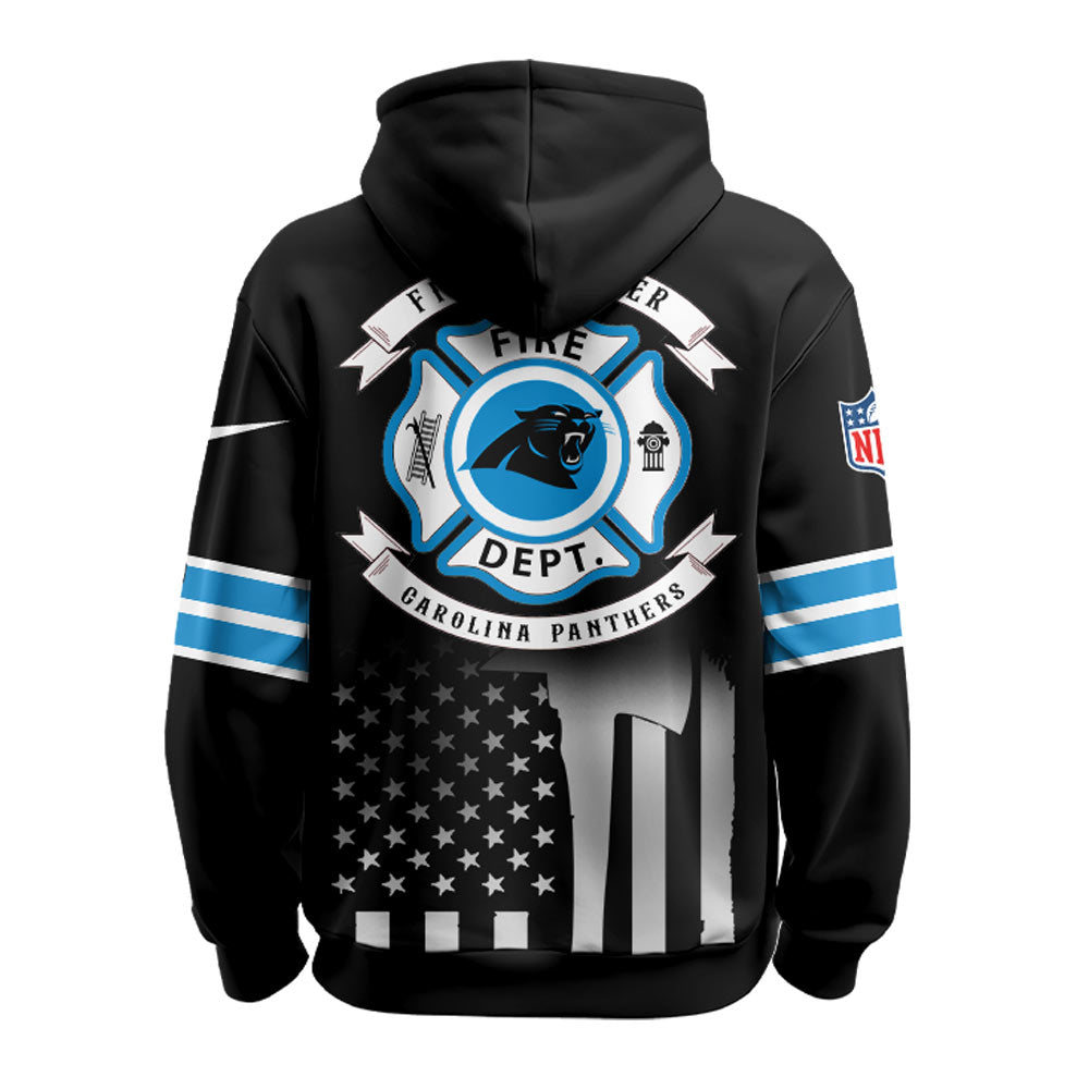 Carolina Panthers x Firefighter Appreciation Night Game Hoodie