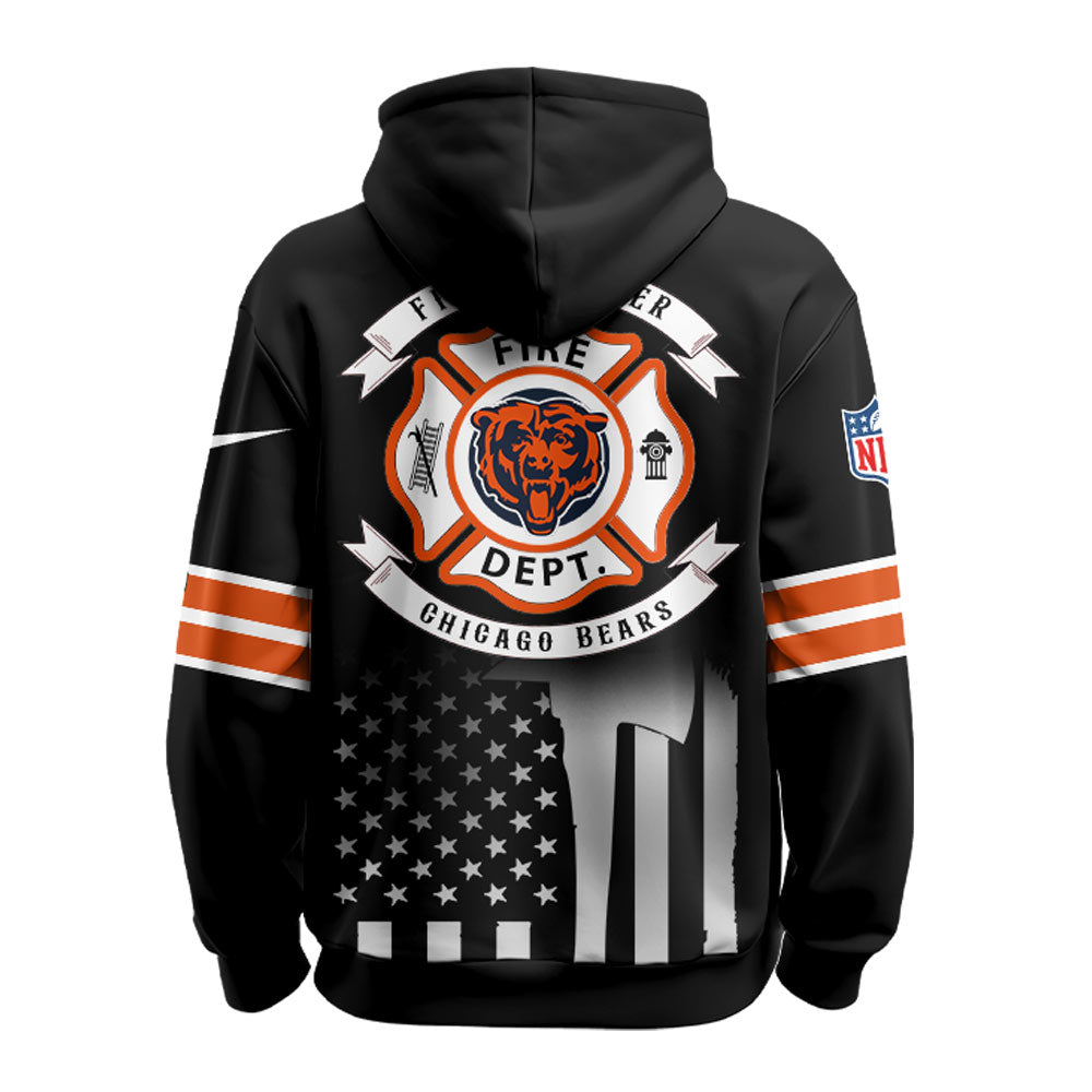 Chicago Bears x Firefighter Appreciation Night Game Hoodie