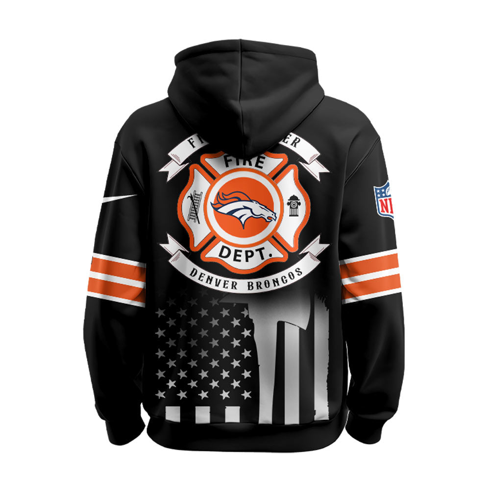 Denver Broncos x Firefighter Appreciation Night Game Hoodie