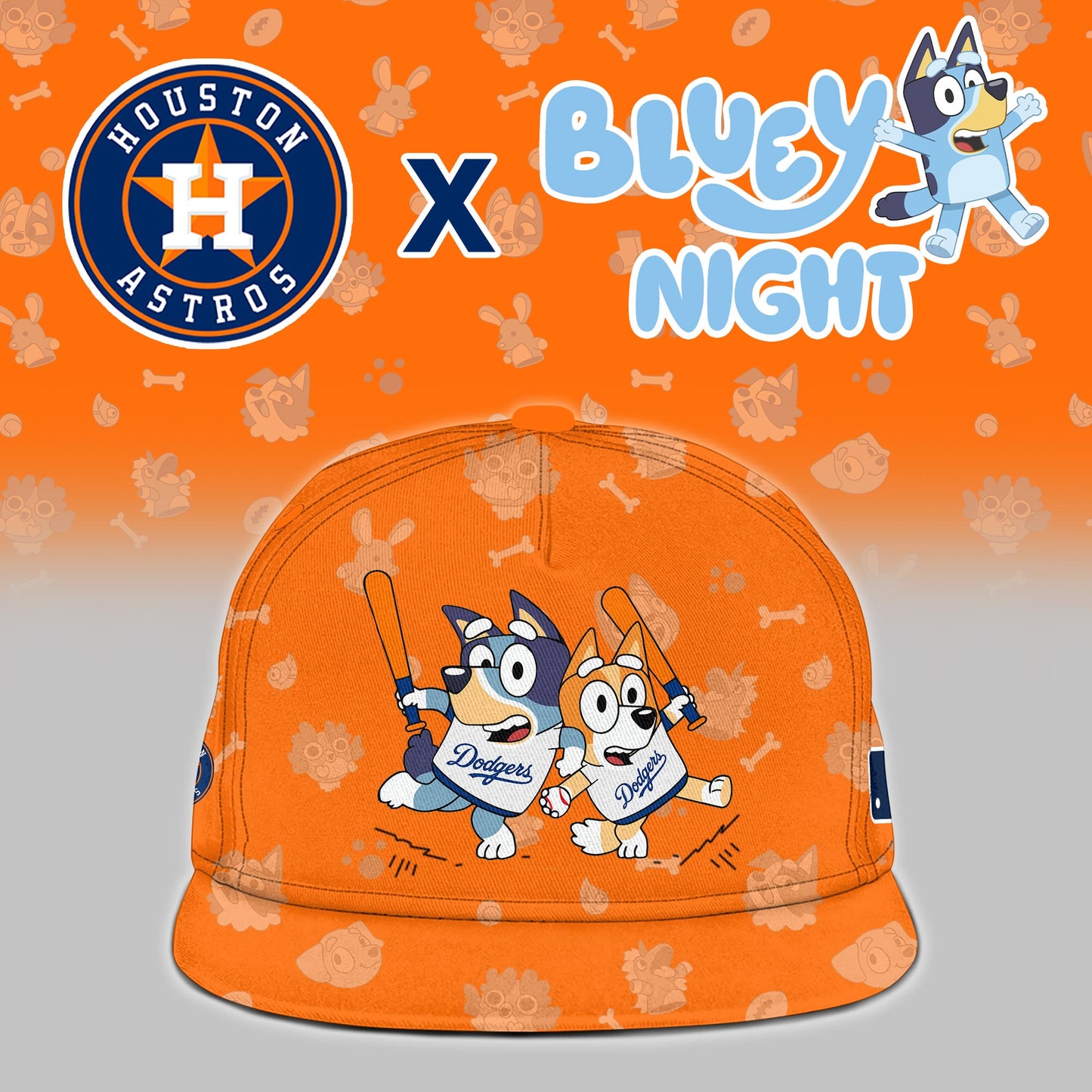 Houston Astros 2025 Bluey Night Event Limited Baseball Jersey | MV92