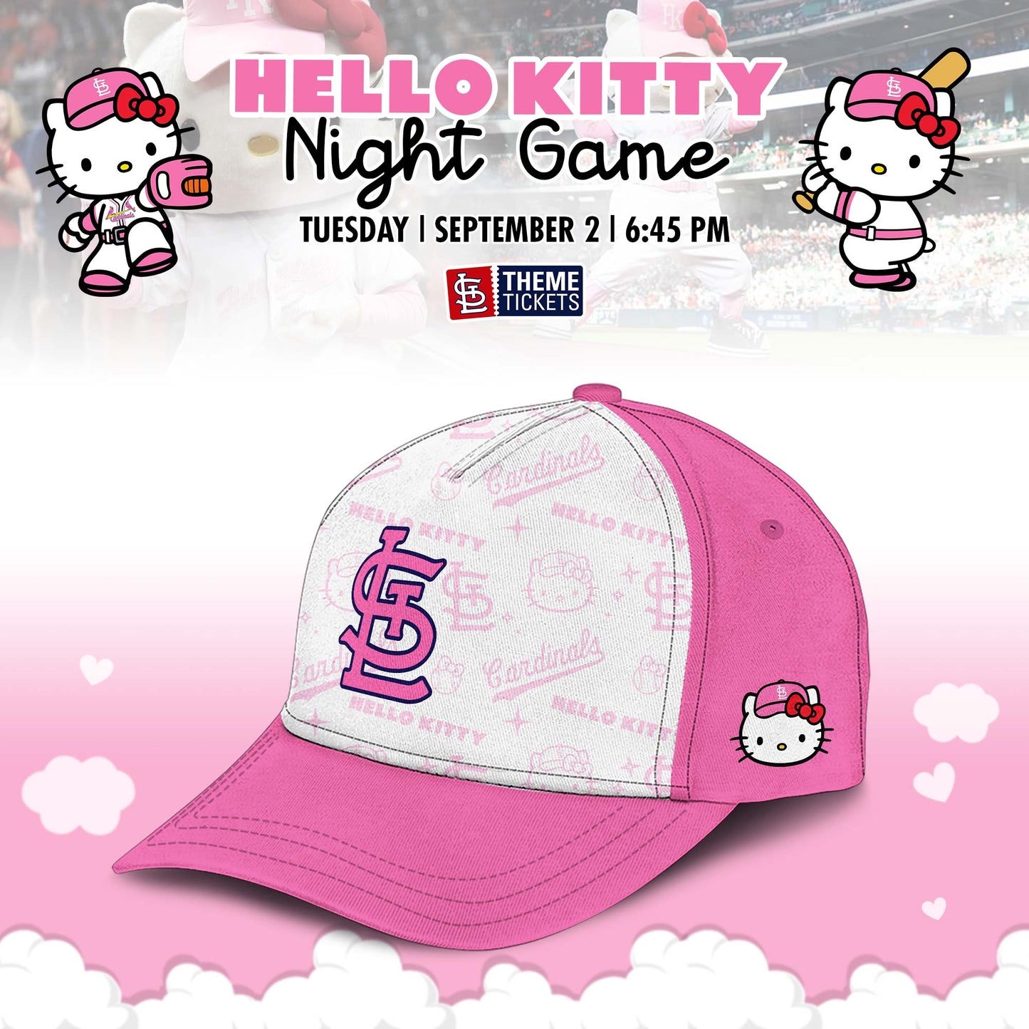 _ St. Louis Cardinals x Hello Kitty Night Game Limited Edition Jersey 2025