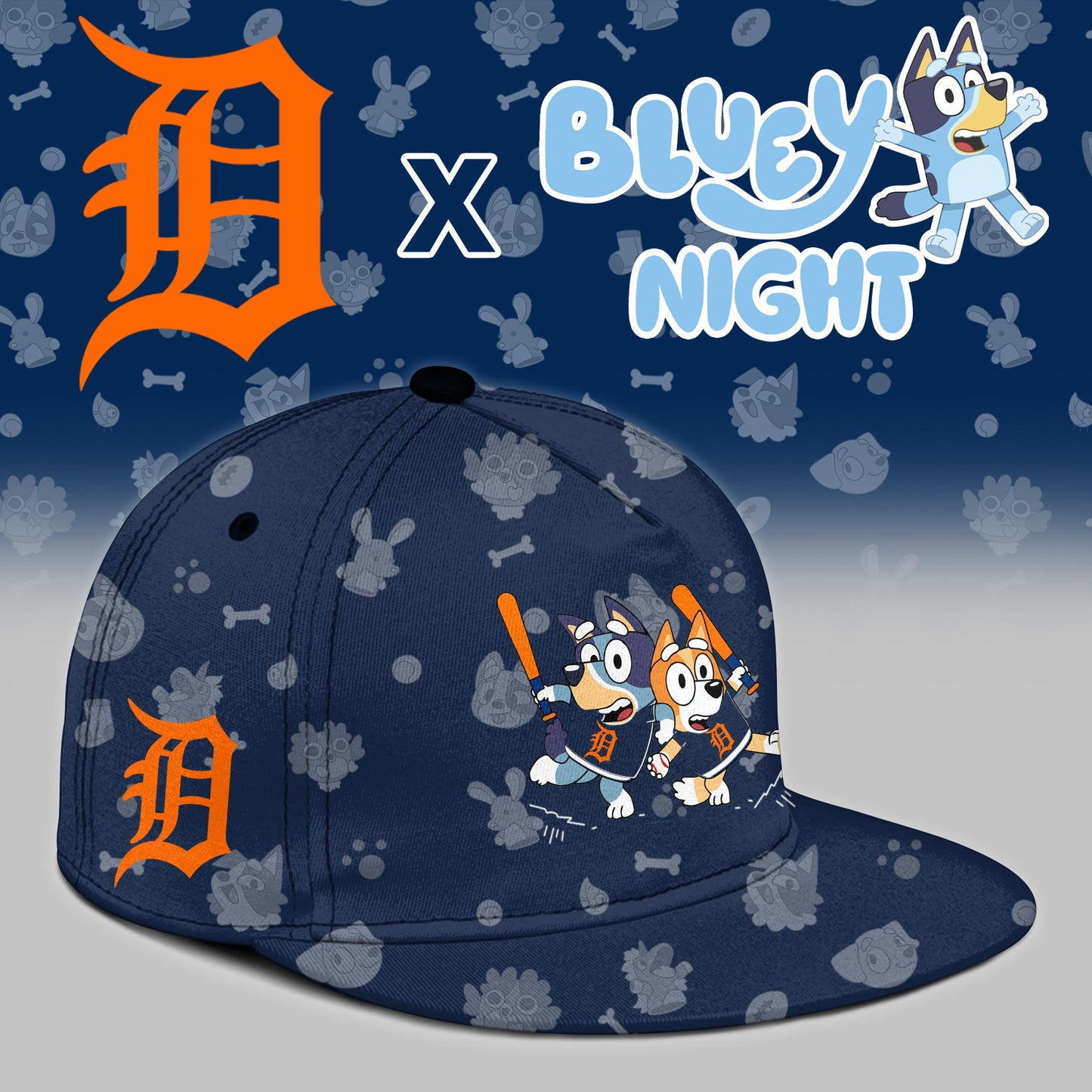 Detroit Tigers 2025 Bluey Night Event Limited Jersey | RY92