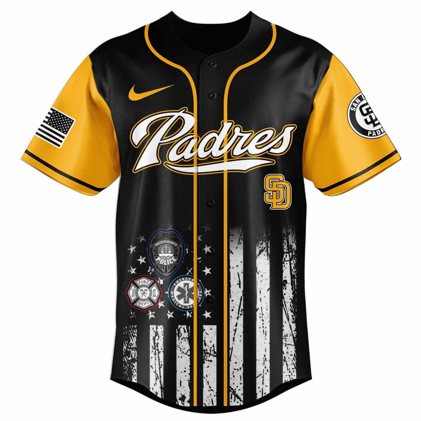 . San Diego Padres MLB x First Responders Night Jersey Limited Edition