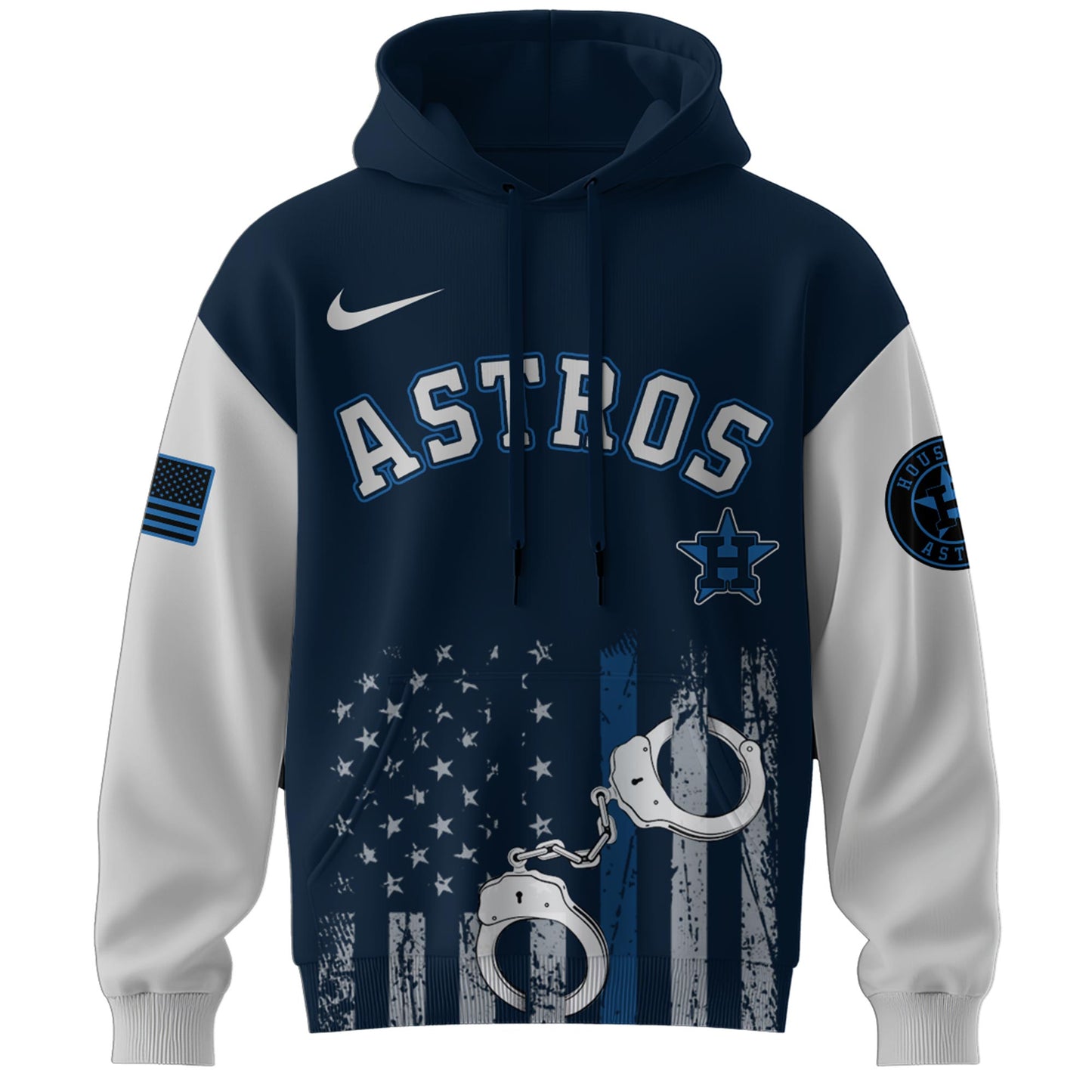 . Houston Astros MLB x Law Enforcement Appreciation Day Hoodie Limited
