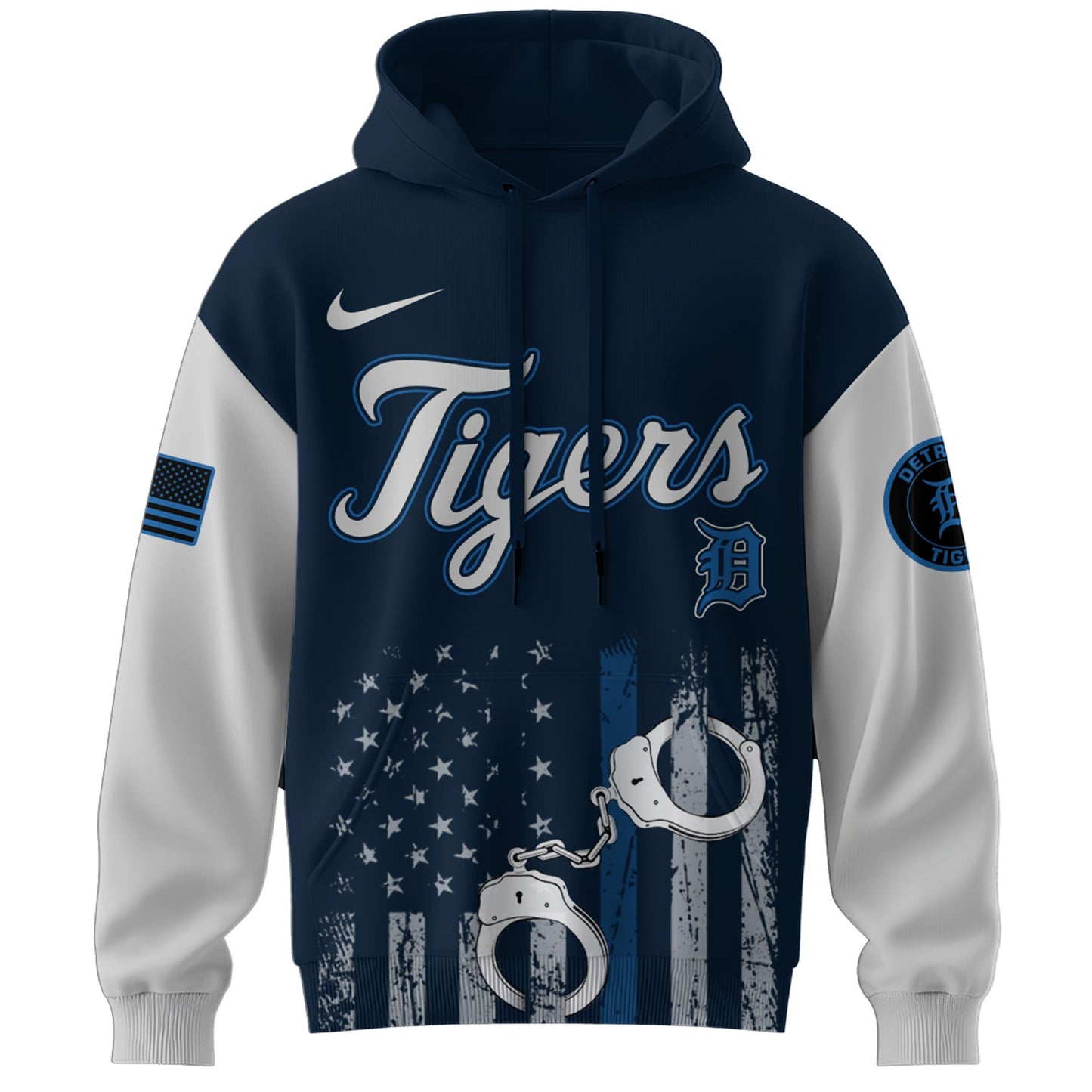 . Detroit Tigers MLB x Law Enforcement Appreciation Day Hoodie Limited